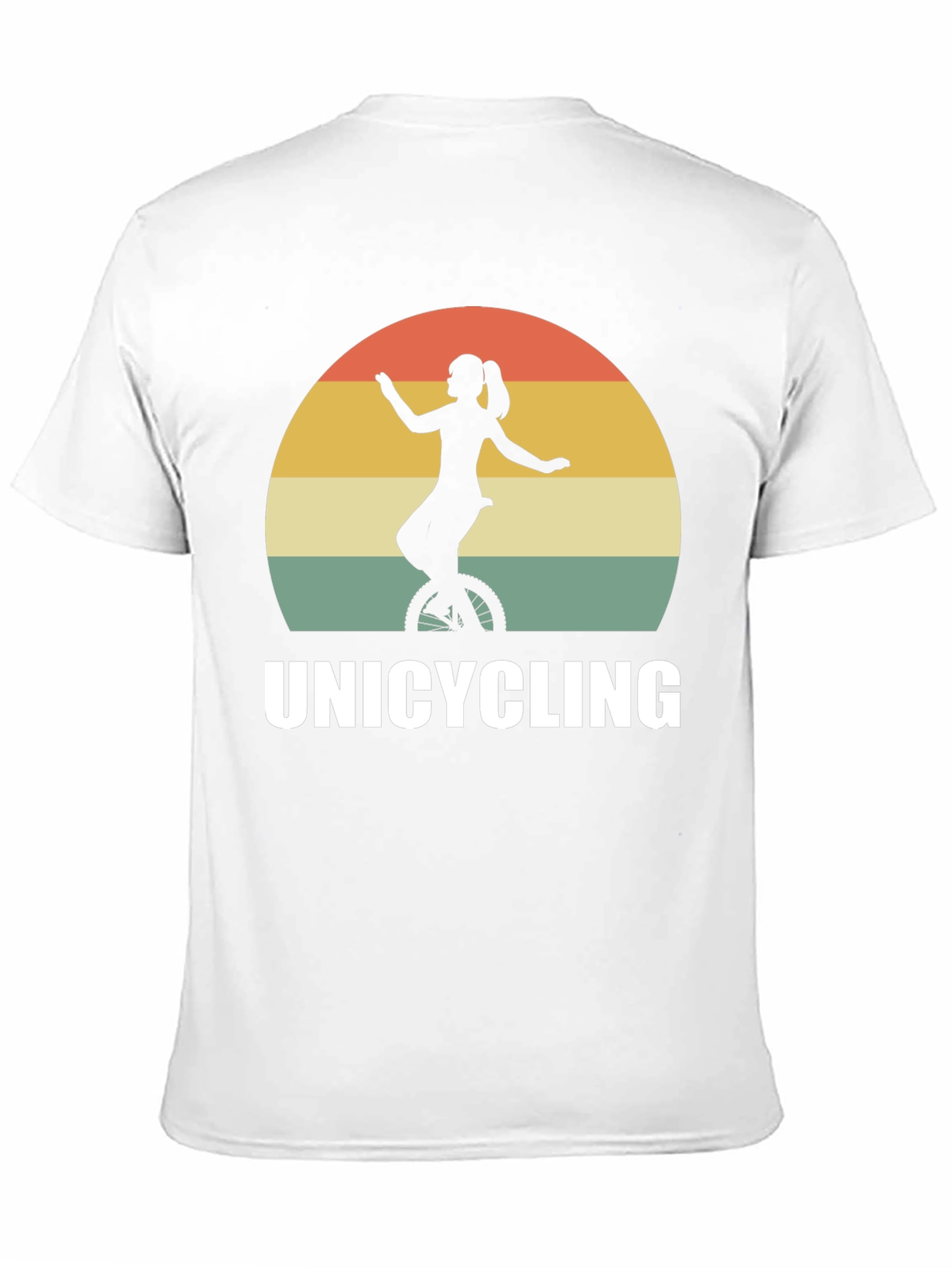 Unicycling Retro Sunset T-Shirt