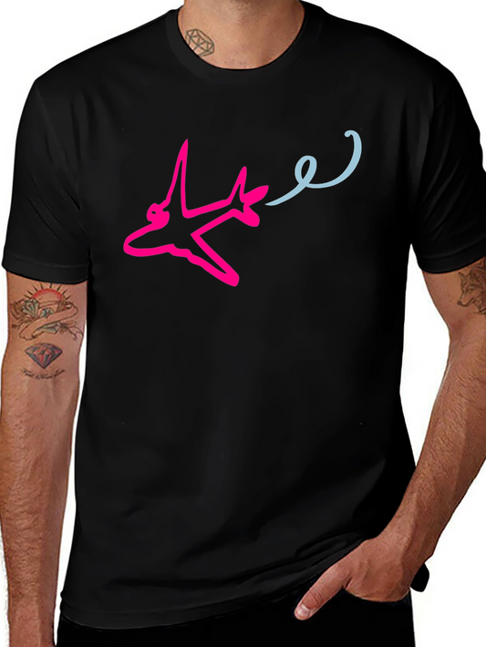 Airplane Trail Graphic Tee - Fly High in Style