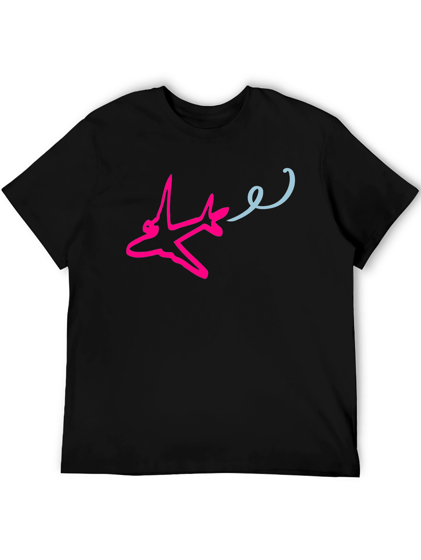 Airplane Trail Graphic Tee - Fly High in Style