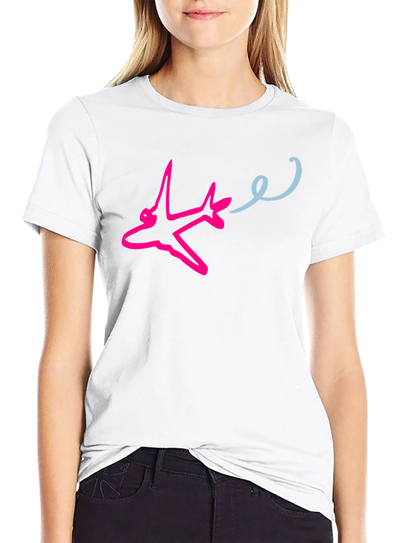 Airplane Trail Graphic Tee - Fly High in Style