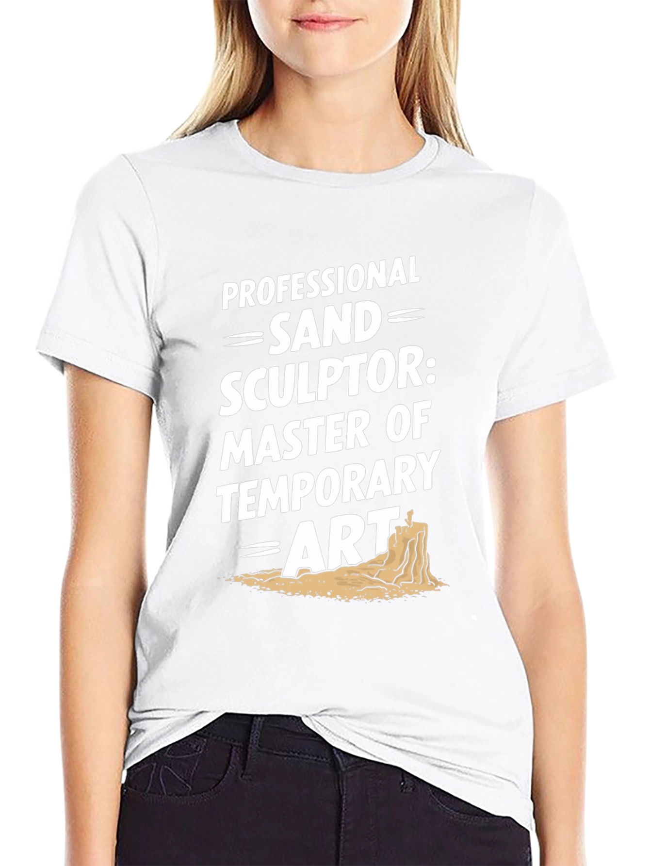 Professional Sand Sculptor Black T-Shirt