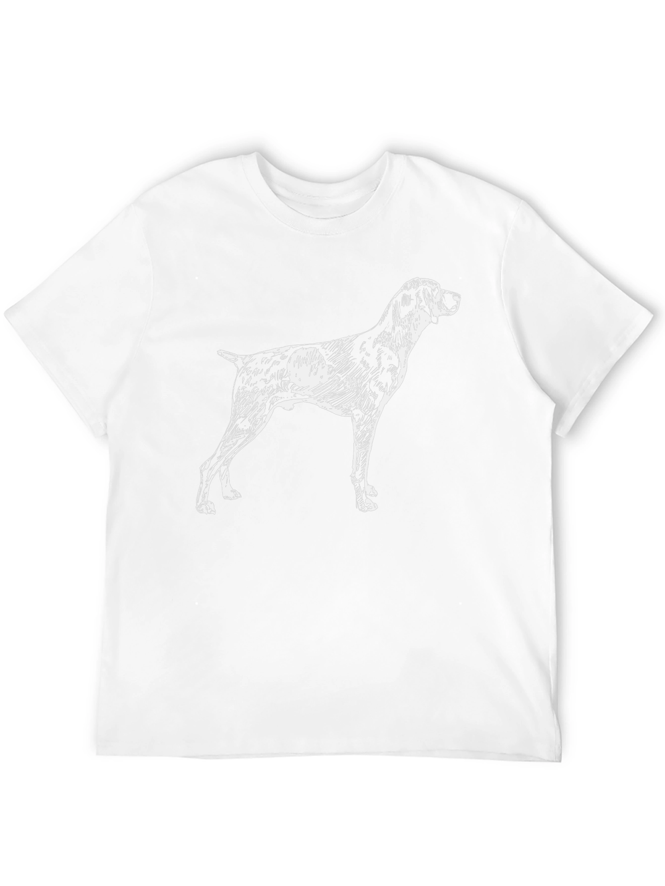 Dog Sketch Mens Black T-Shirt