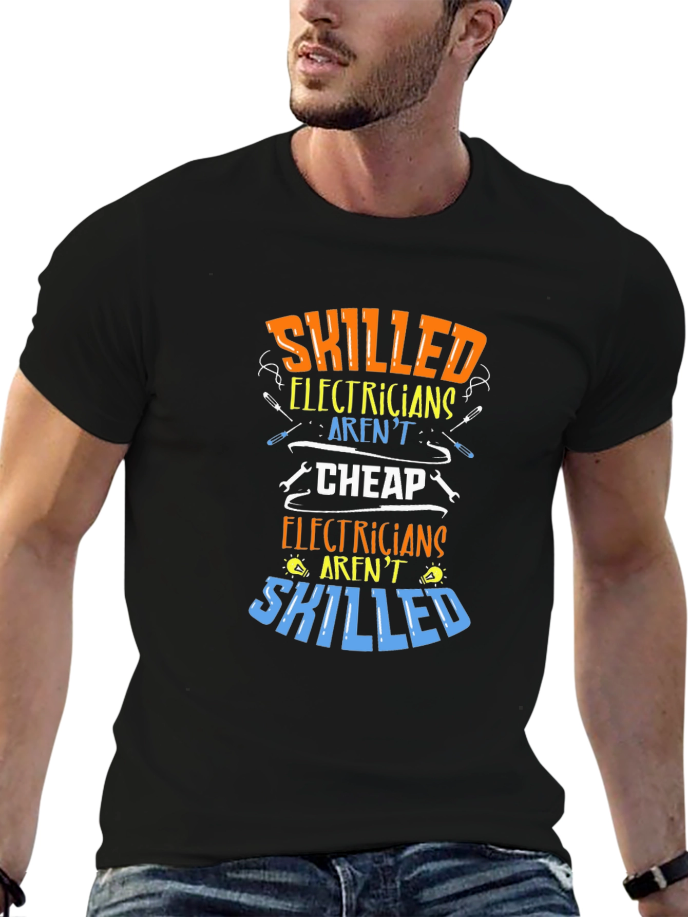 Skilled Electrician Humor T-Shirt