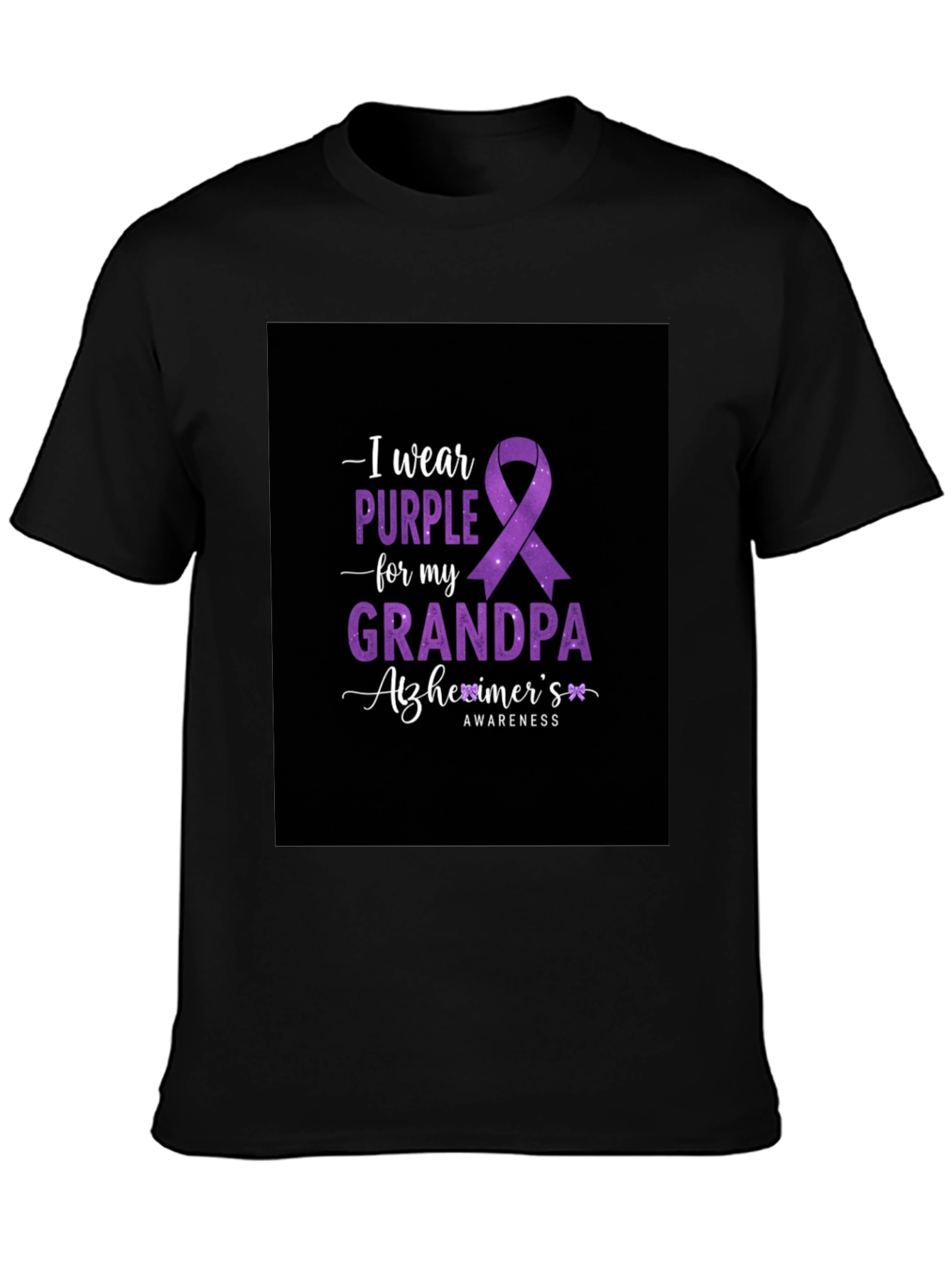 Purple Alzheimers Awareness T-Shirt