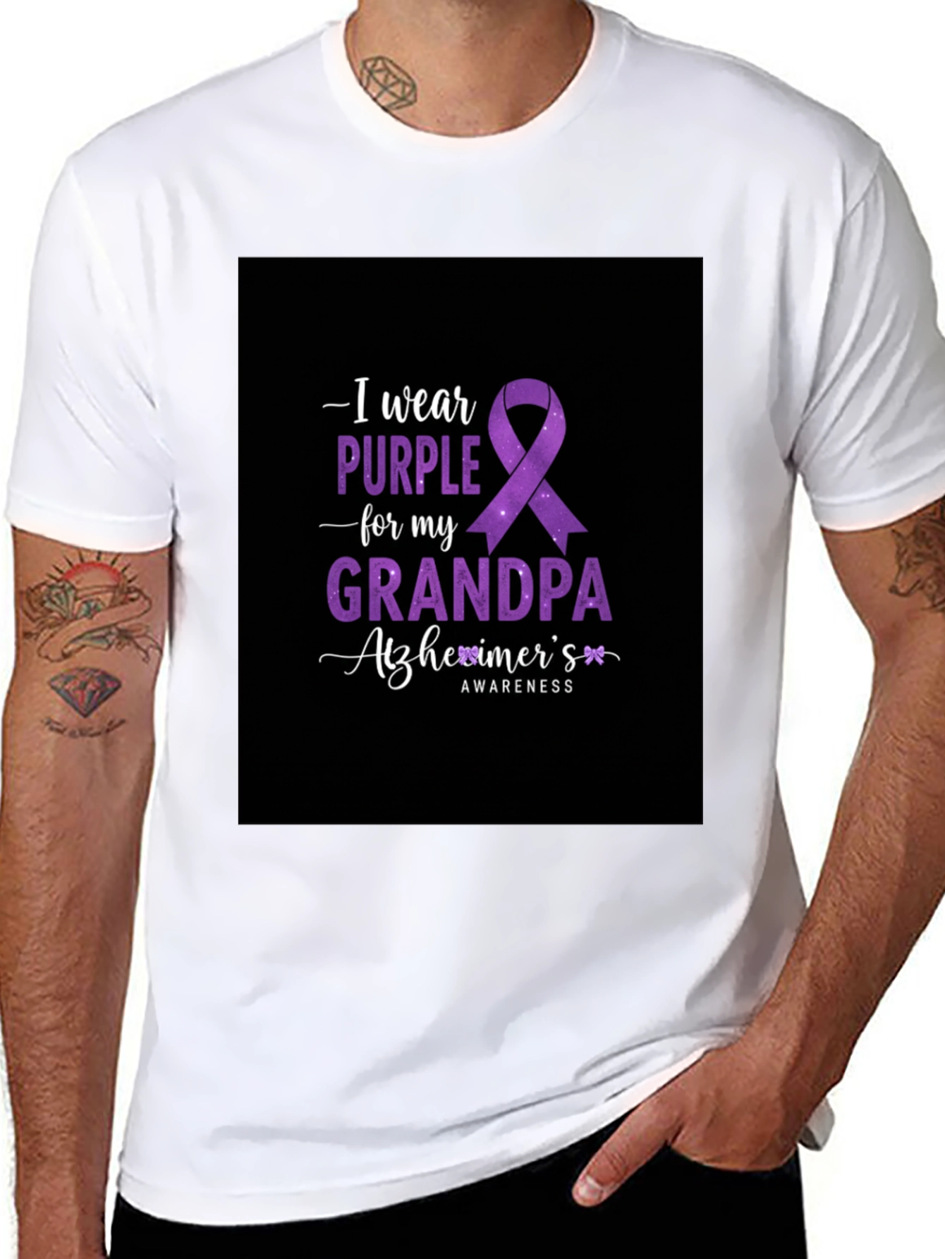 Purple Alzheimers Awareness T-Shirt