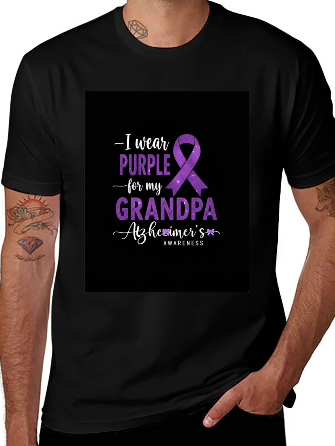 Purple Alzheimers Awareness T-Shirt