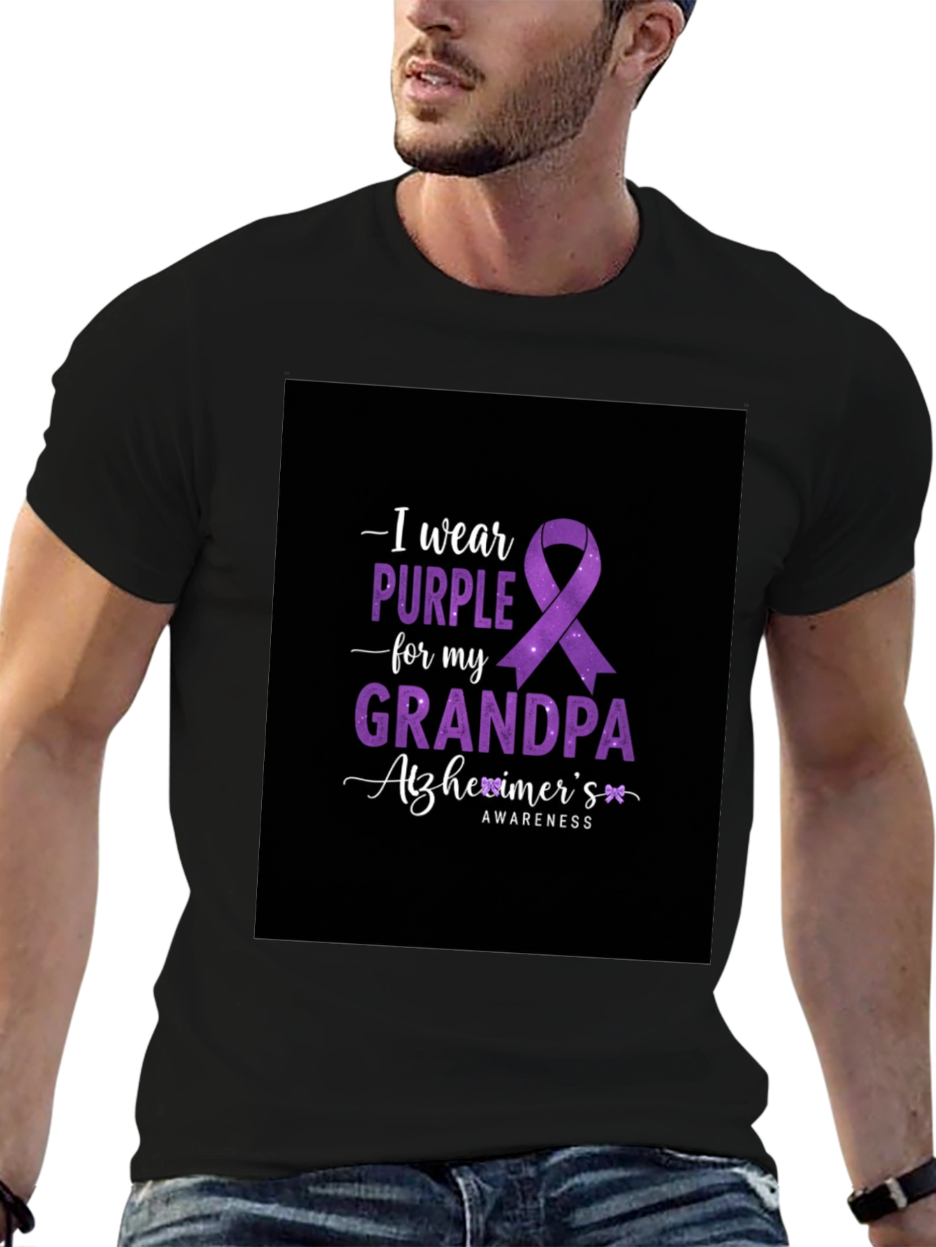 Purple Alzheimers Awareness T-Shirt