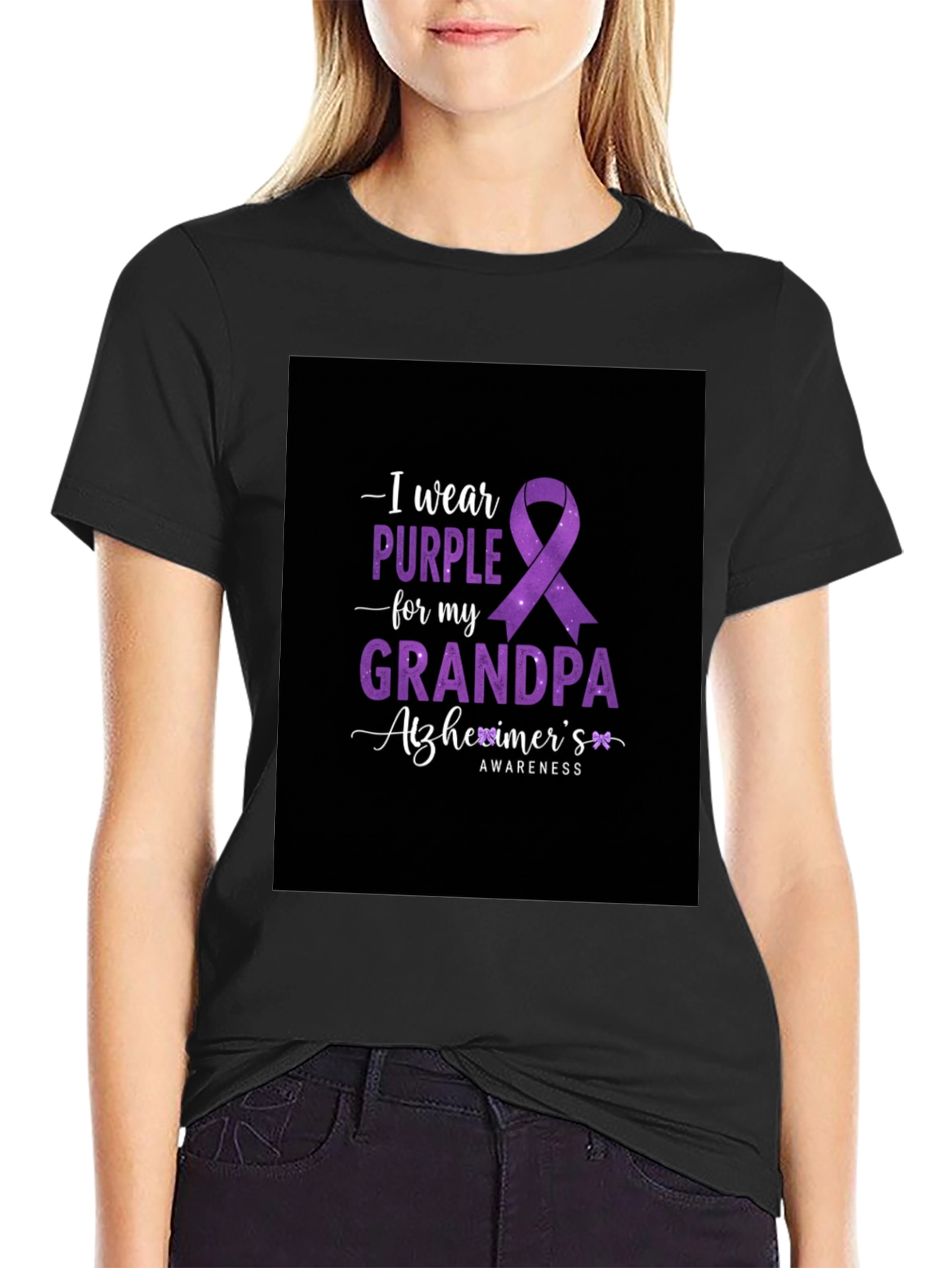 Purple Alzheimers Awareness T-Shirt