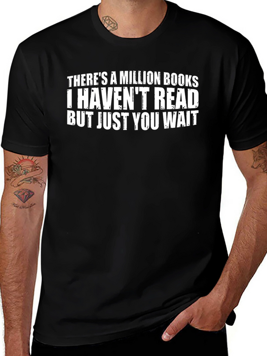 Funny Book Lover T-Shirt - Million Books Havent Read Tee