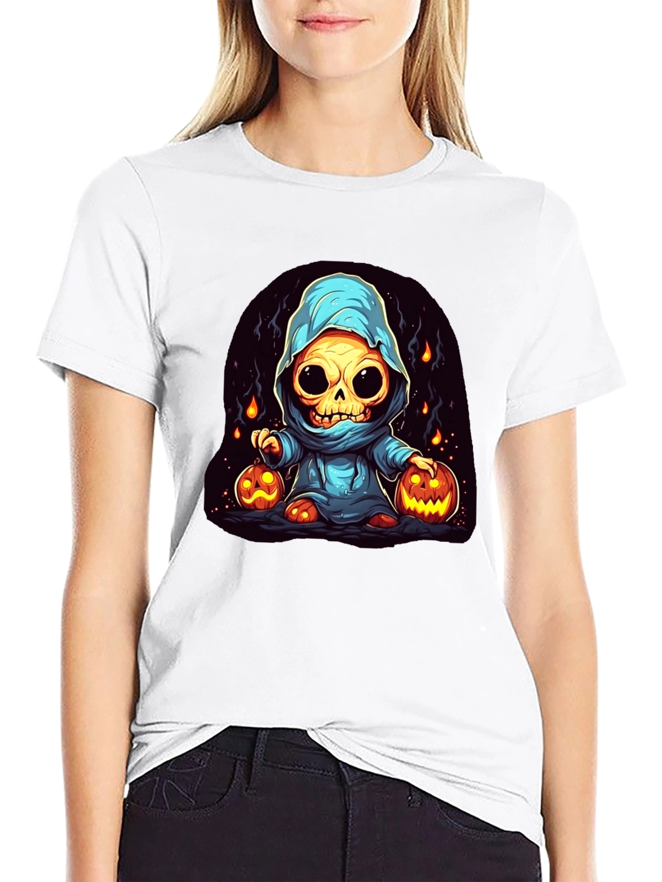 Spooky Skeleton Halloween T-Shirt