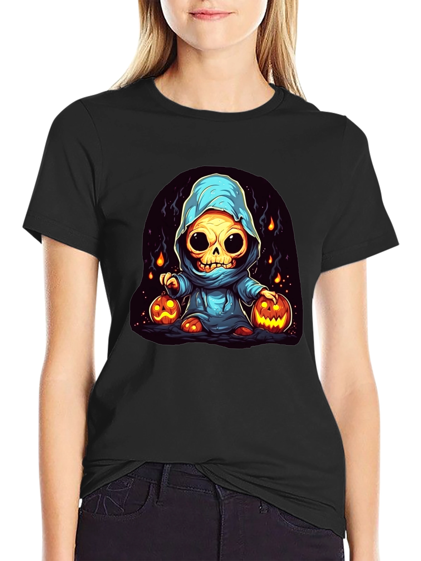 Spooky Skeleton Halloween T-Shirt