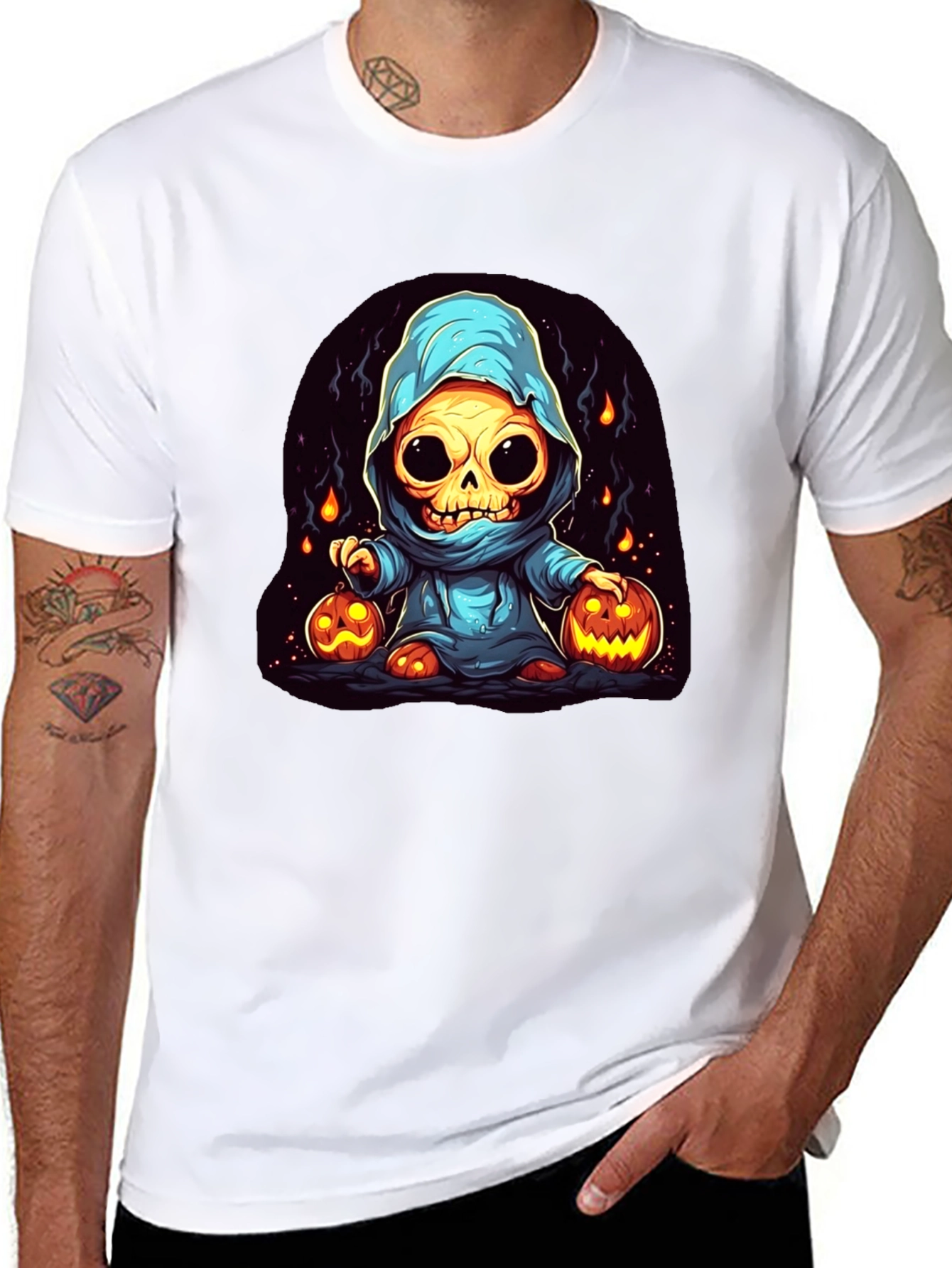 Spooky Skeleton Halloween T-Shirt