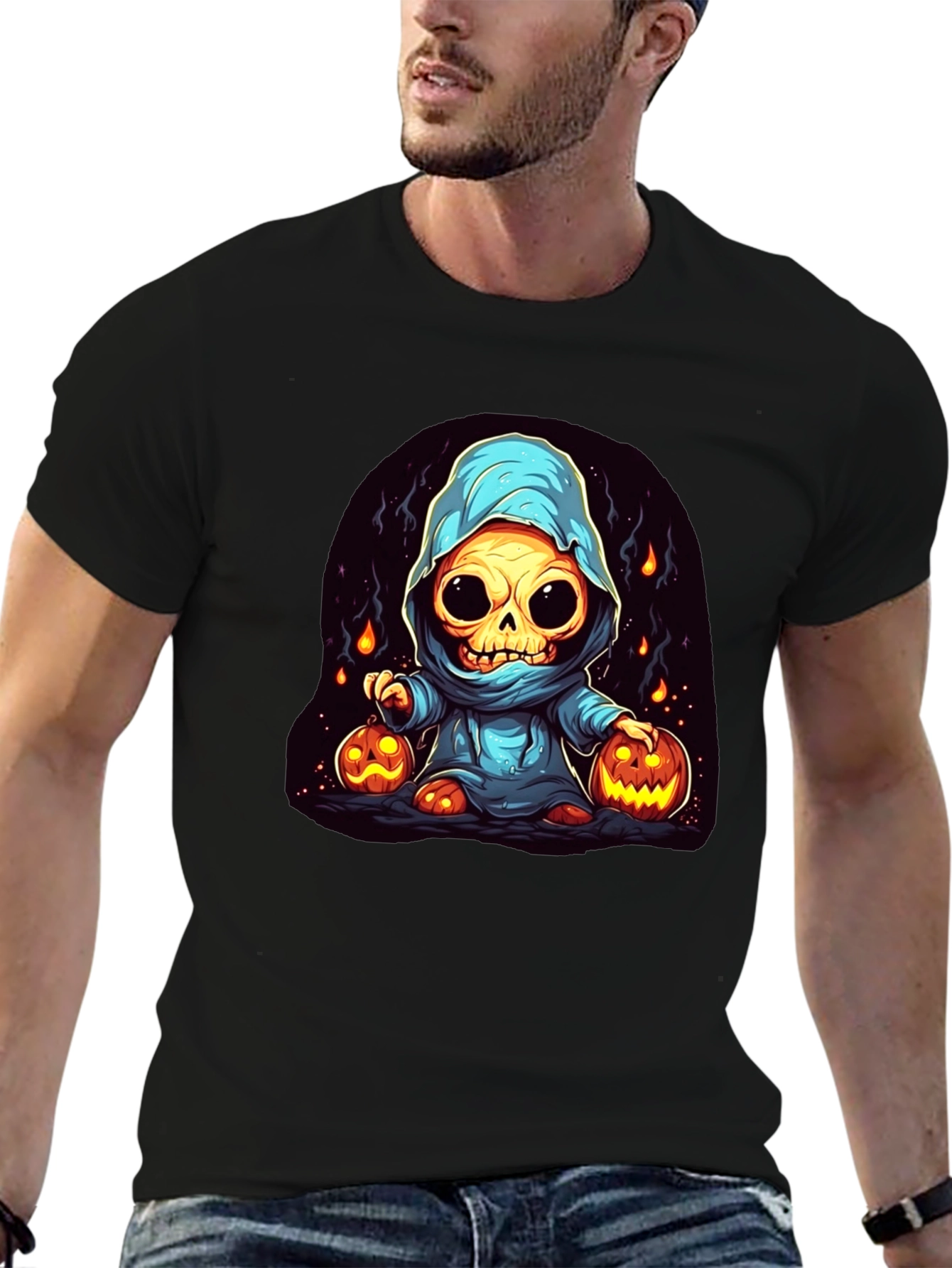 Spooky Skeleton Halloween T-Shirt