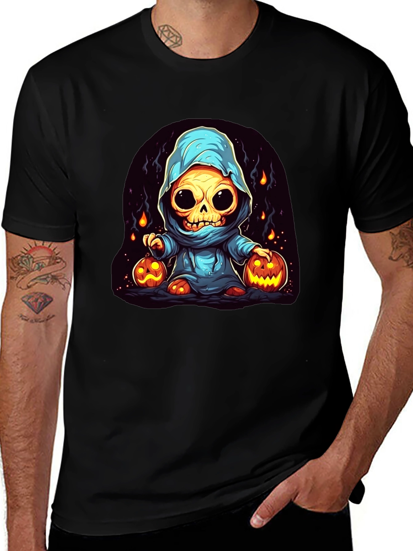 Spooky Skeleton Halloween T-Shirt