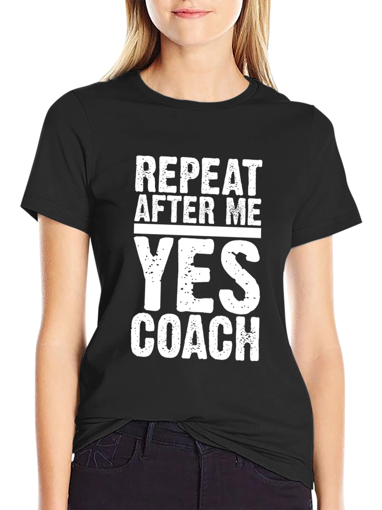 Repeat After Me Yes Coach Graphic Tee