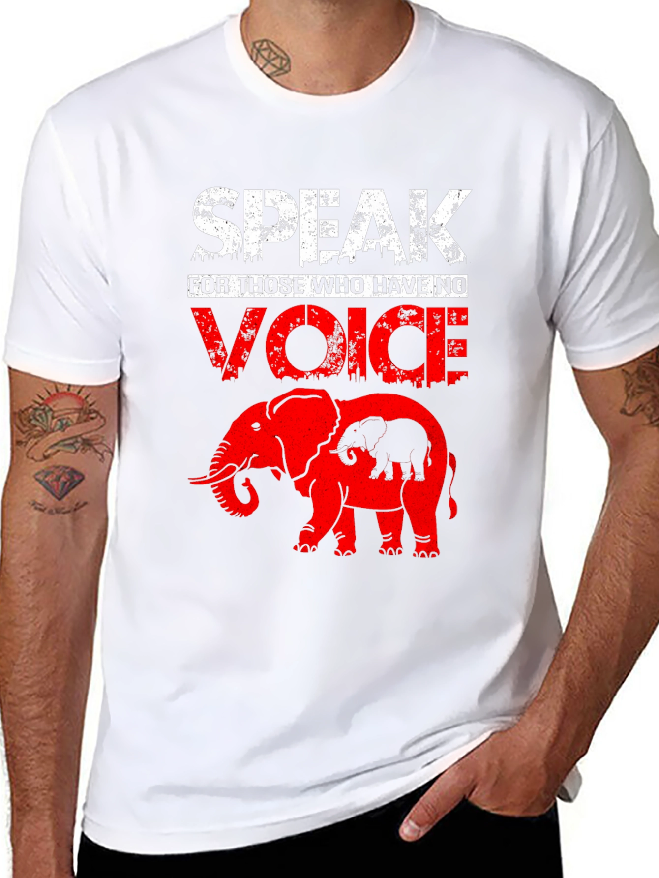 Speak for the Voiceless Elephant Graphic Tee
