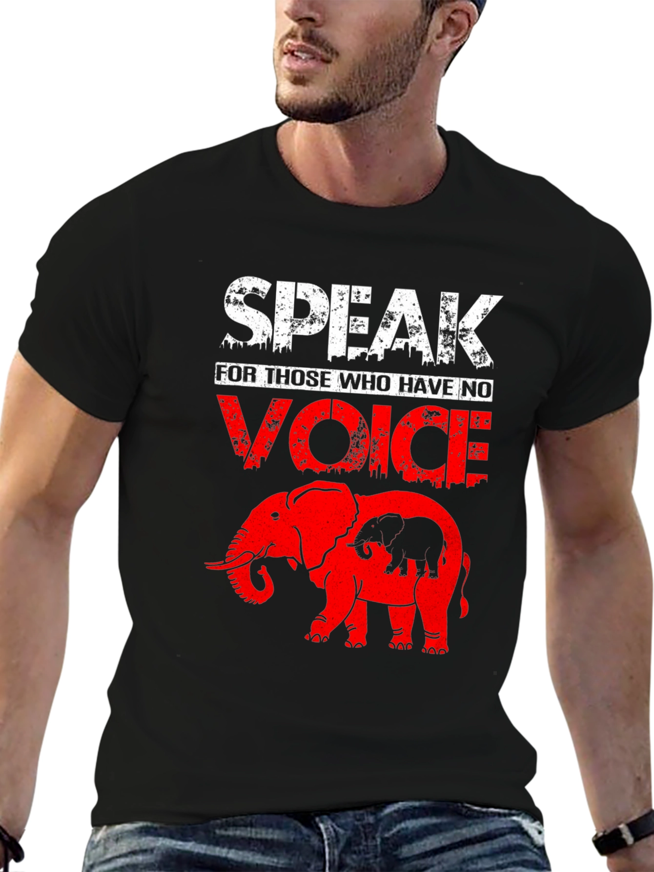Speak for the Voiceless Elephant Graphic Tee