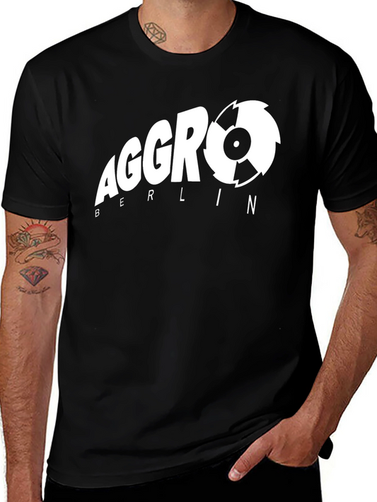 Aggro Berlin Black Graphic Tee | Mens Short Sleeve T-Shirt