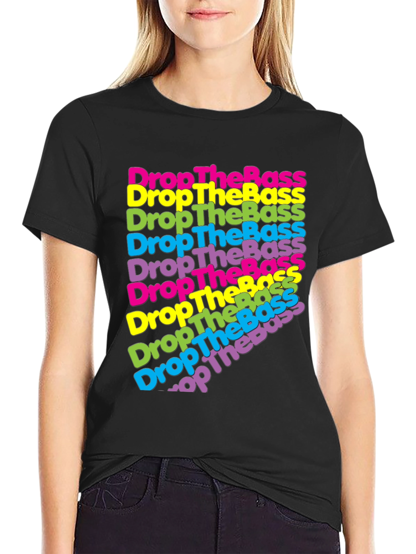 Drop The Bass Graphic Print Tee