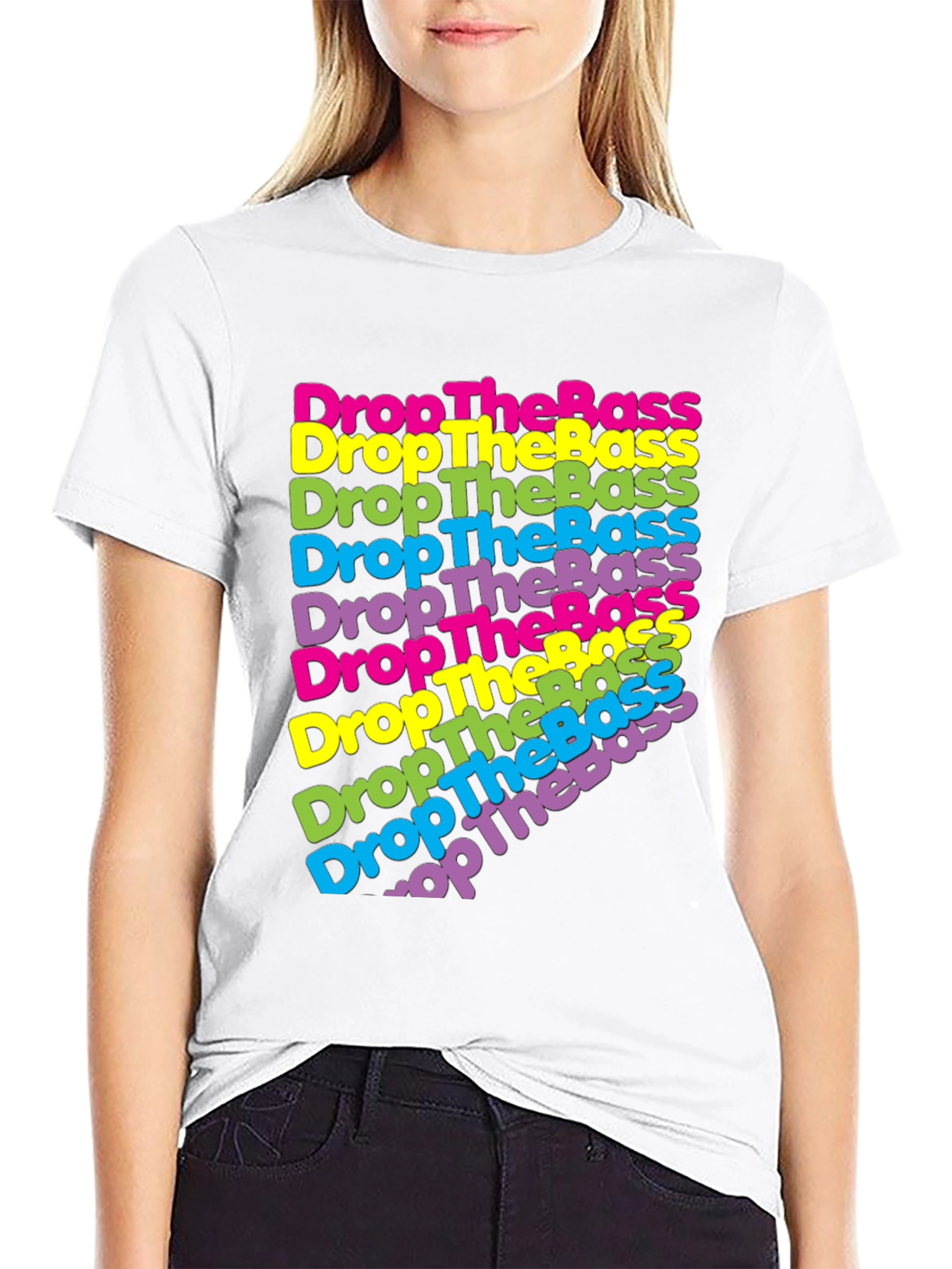Drop The Bass Graphic Print Tee