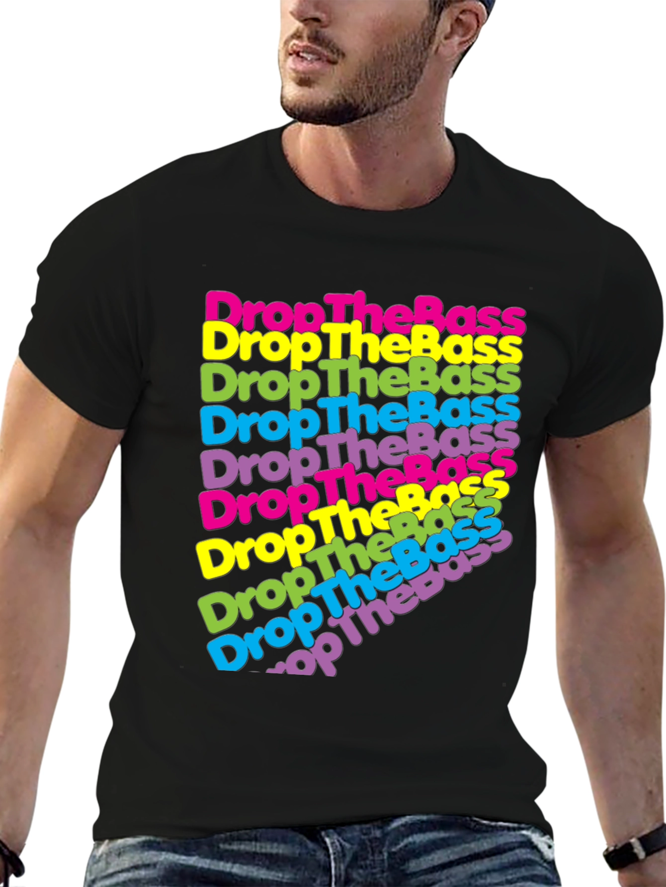 Drop The Bass Graphic Print Tee