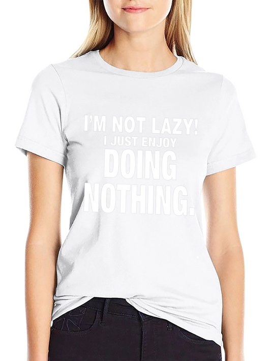 Funny Lazy Graphic Tee Shirt