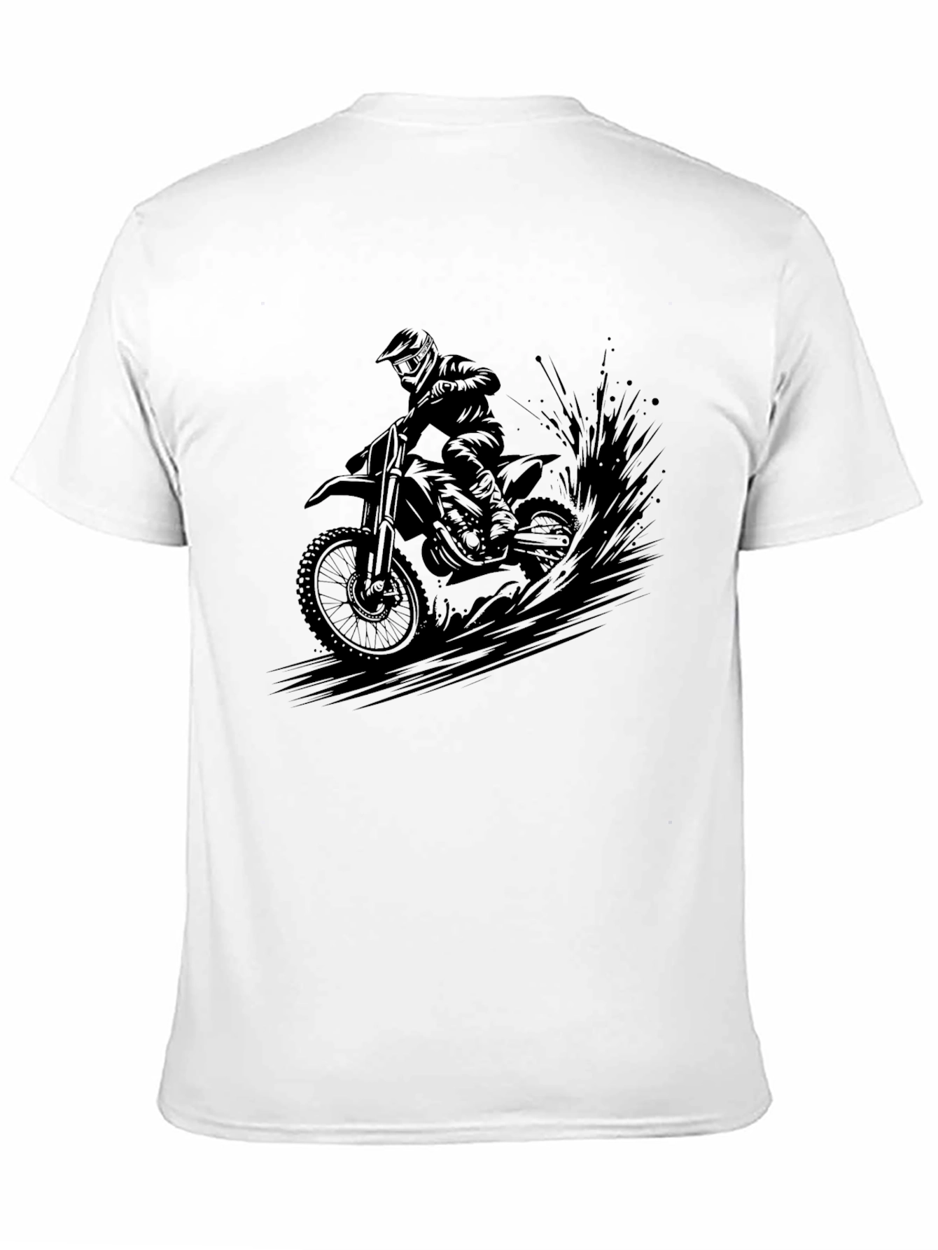 Motocross Rider Graphic Tee - Black