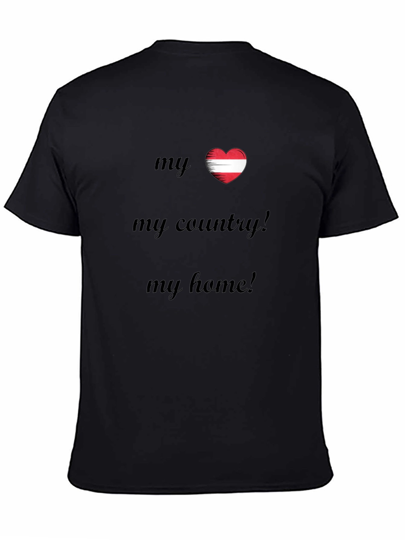 Austria Heart Flag T-Shirt - My Country My Home