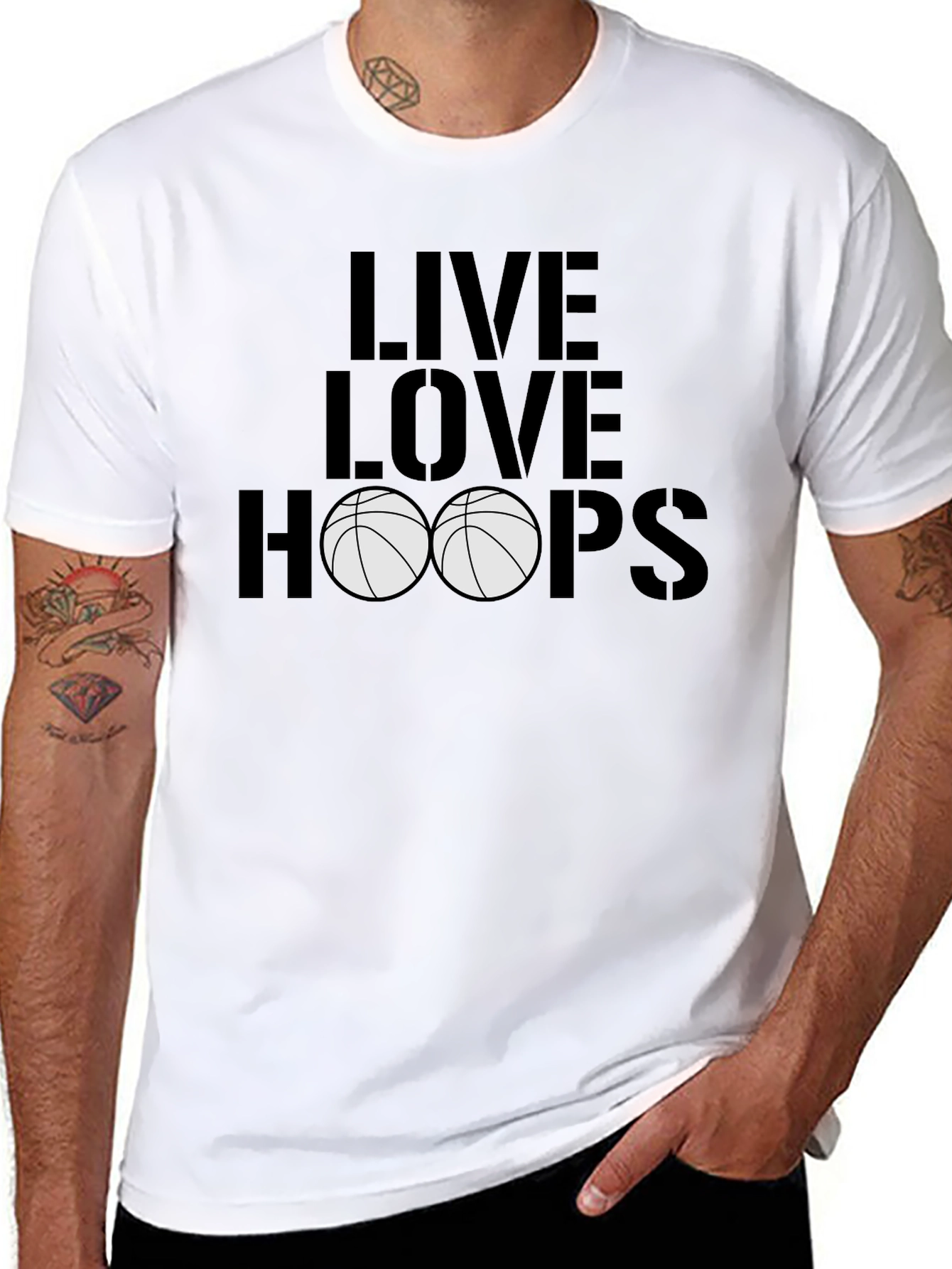 Live Love Hoops Graphic Tee