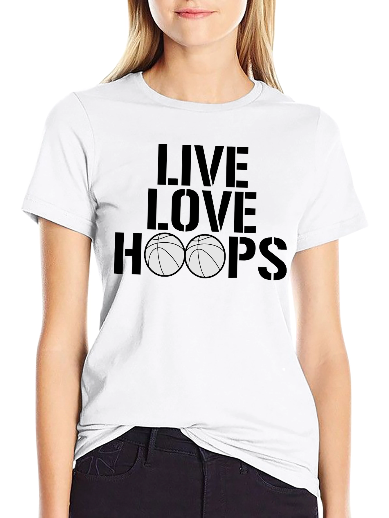 Live Love Hoops Graphic Tee