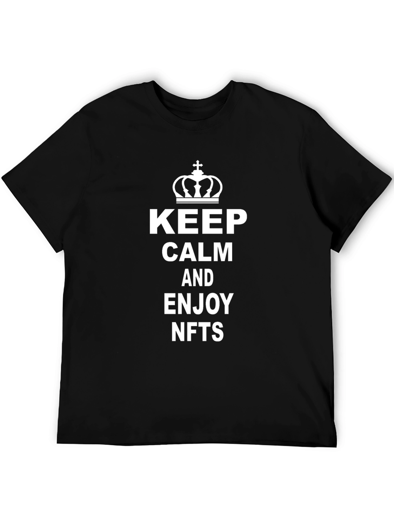 Keep Calm and Enjoy NFTs T-Shirt - Black