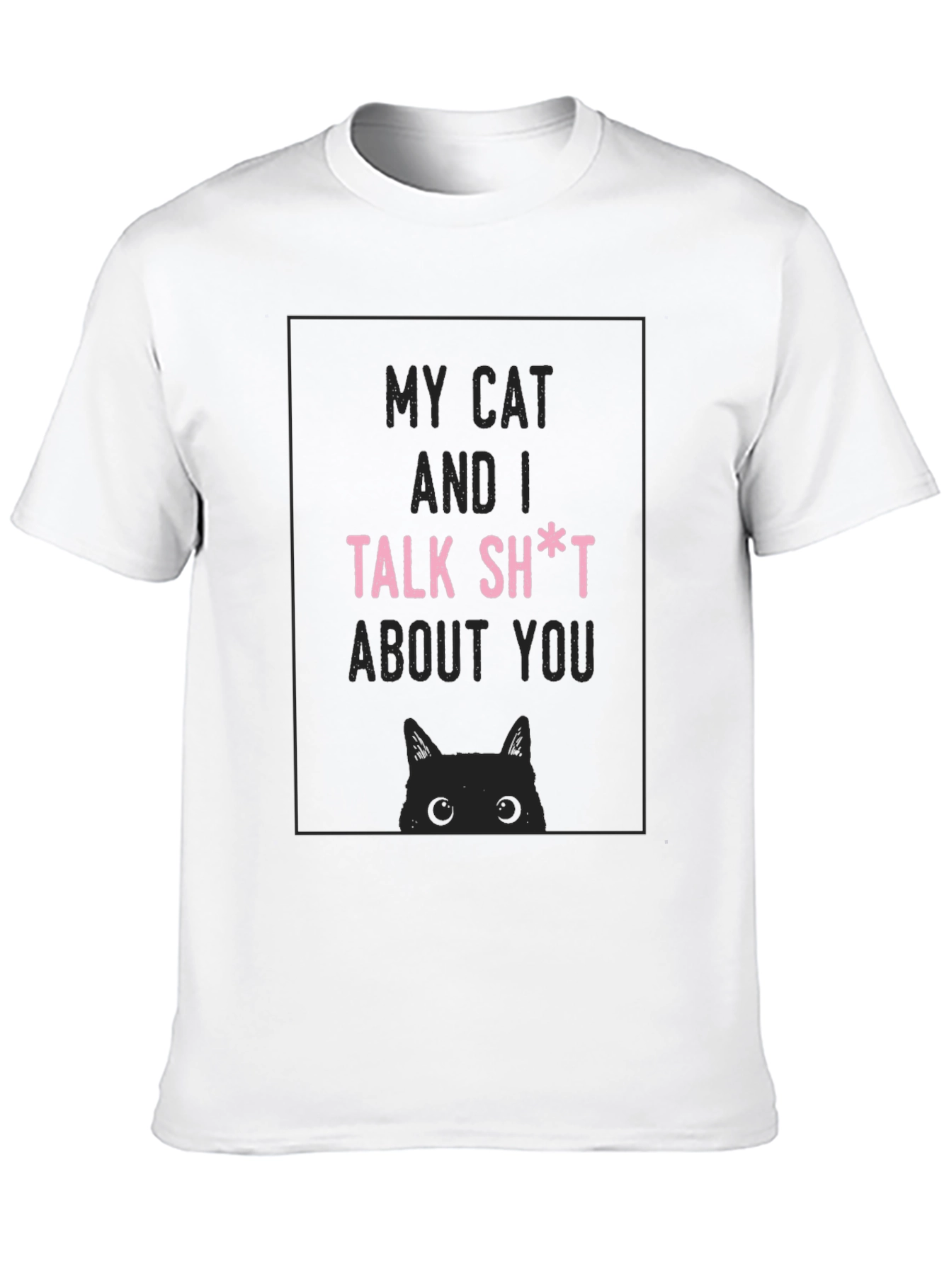 My Cat and I Talk Funny Graphic Novelty T-Shirt