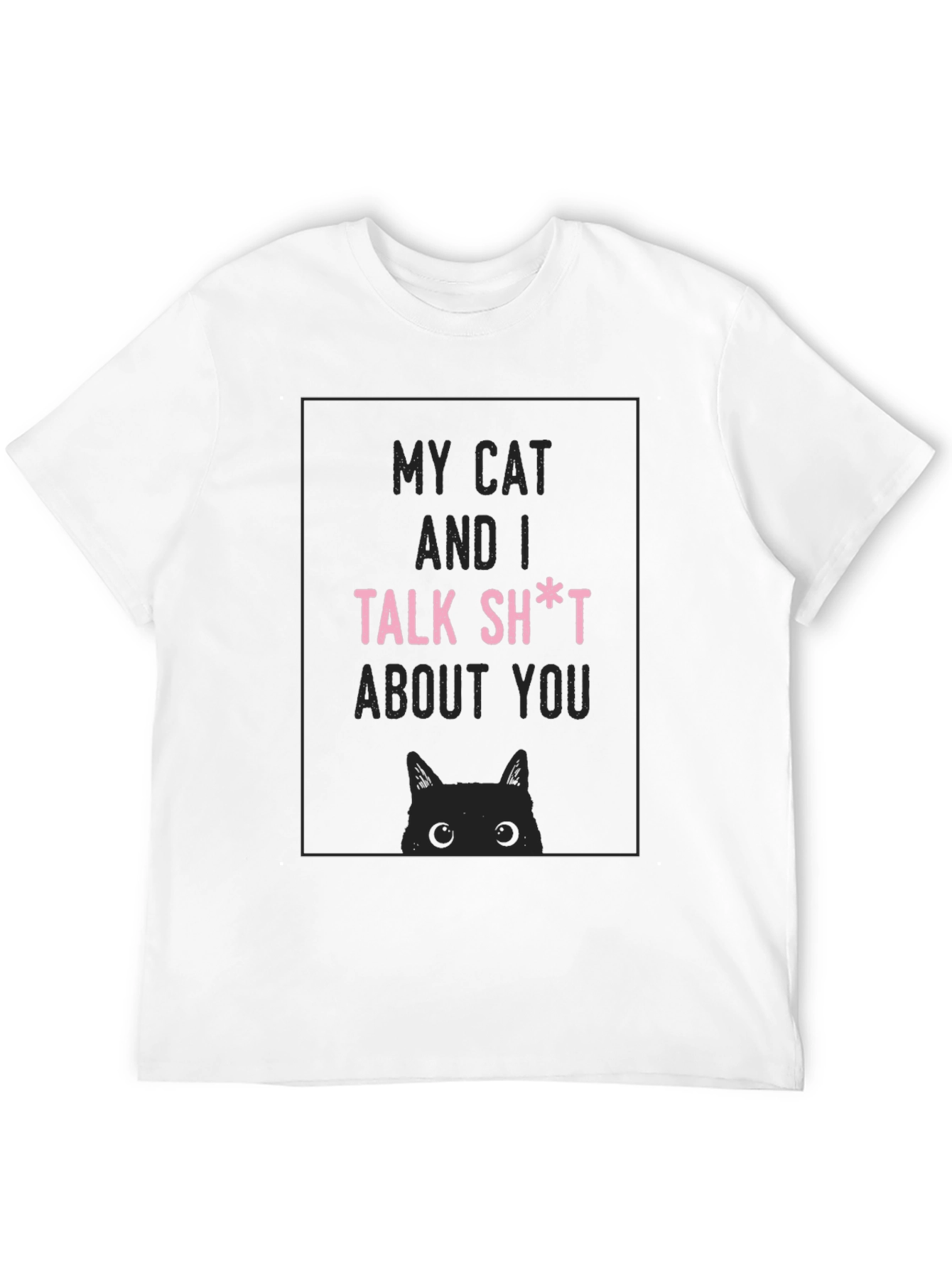 My Cat and I Talk Funny Graphic Novelty T-Shirt