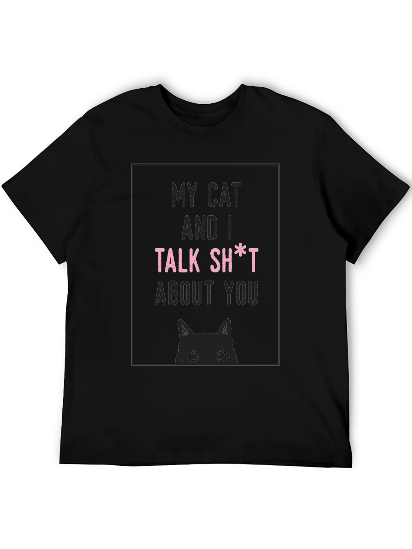 My Cat and I Talk Funny Graphic Novelty T-Shirt