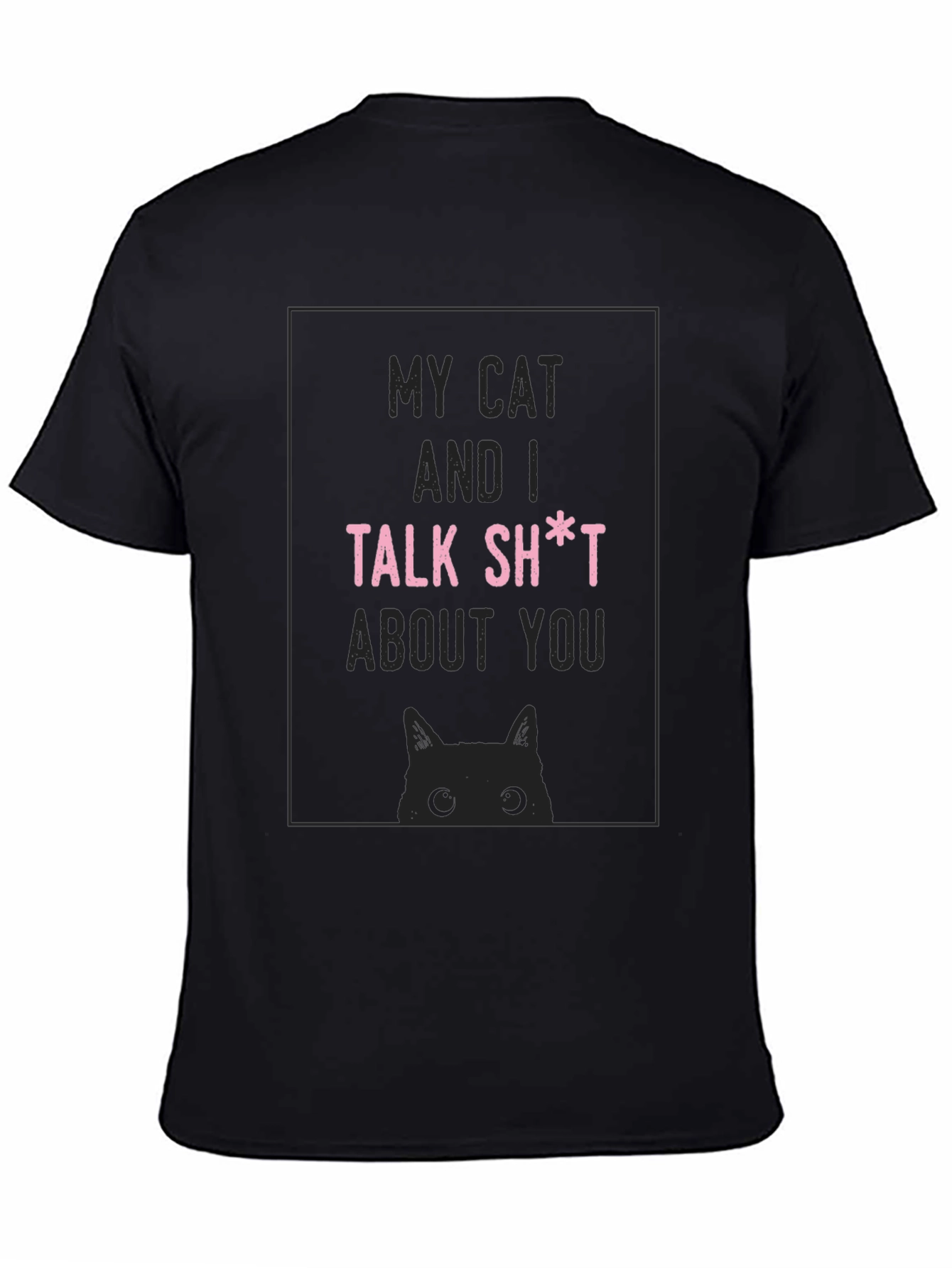 My Cat and I Talk Funny Graphic Novelty T-Shirt