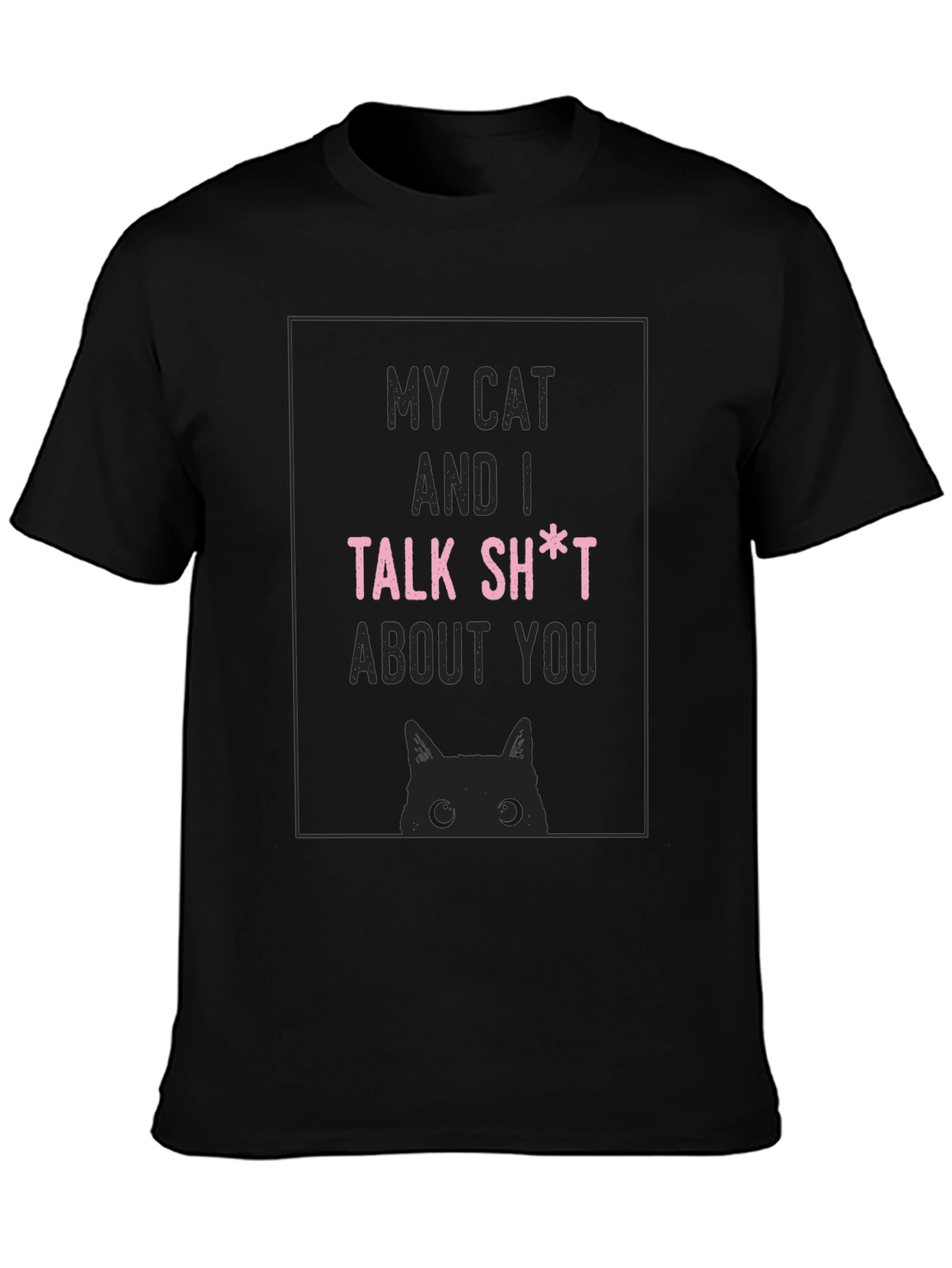 My Cat and I Talk Funny Graphic Novelty T-Shirt