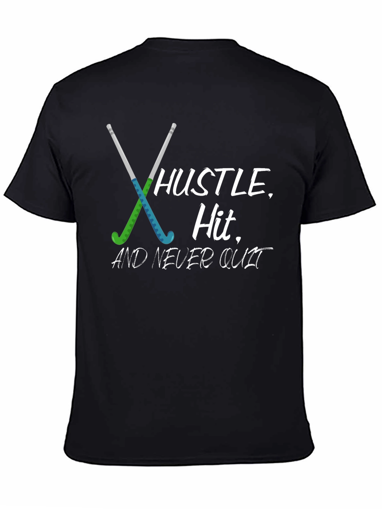 Hustle Hit Never Quit Hockey T-Shirt
