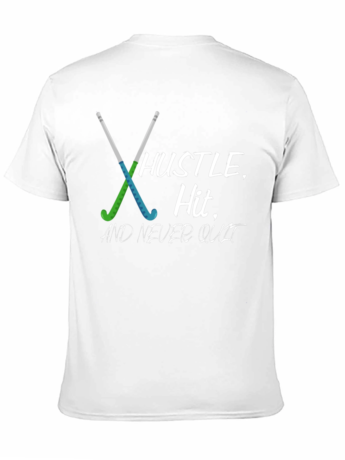 Hustle Hit Never Quit Hockey T-Shirt