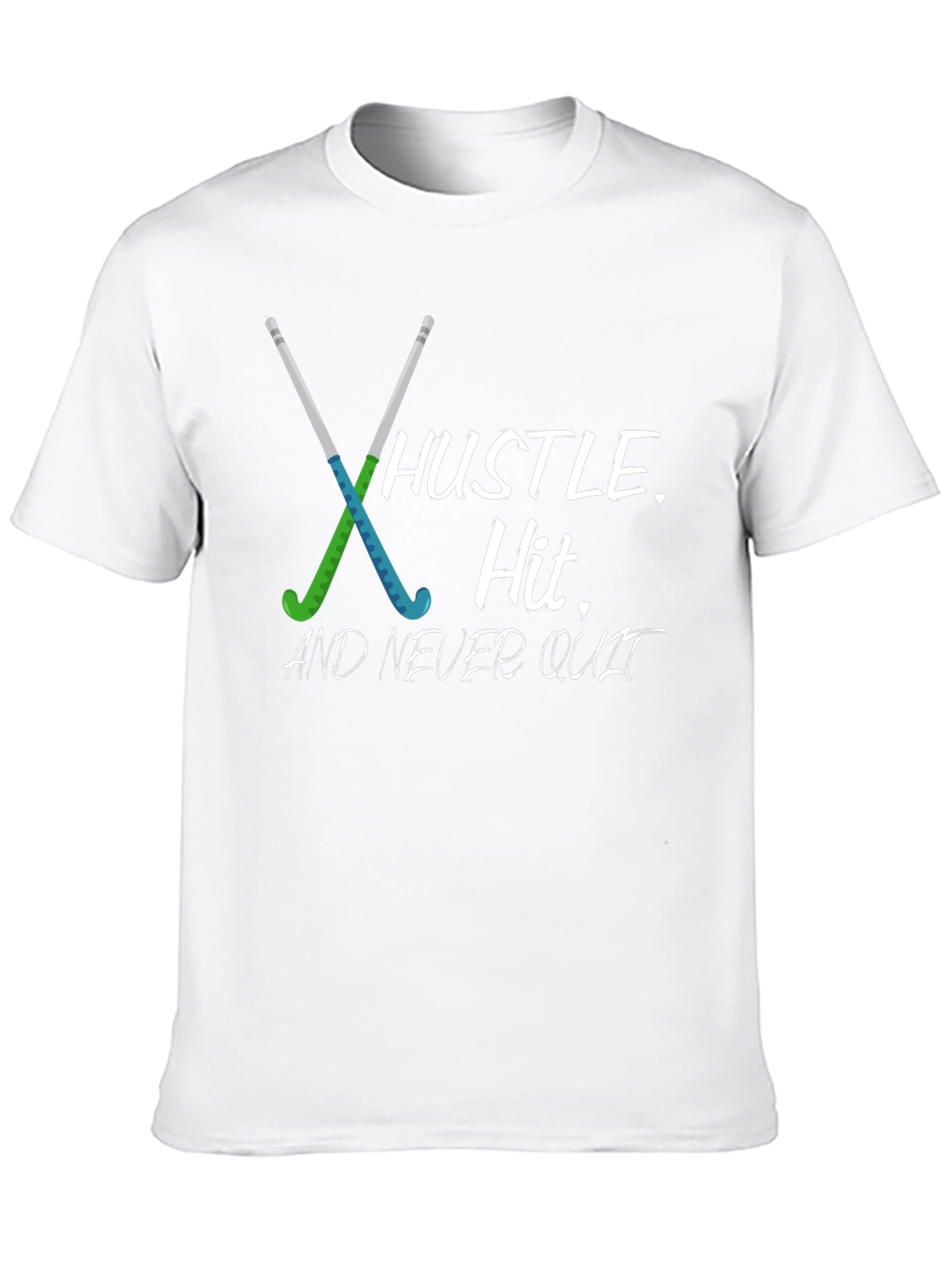 Hustle Hit Never Quit Hockey T-Shirt