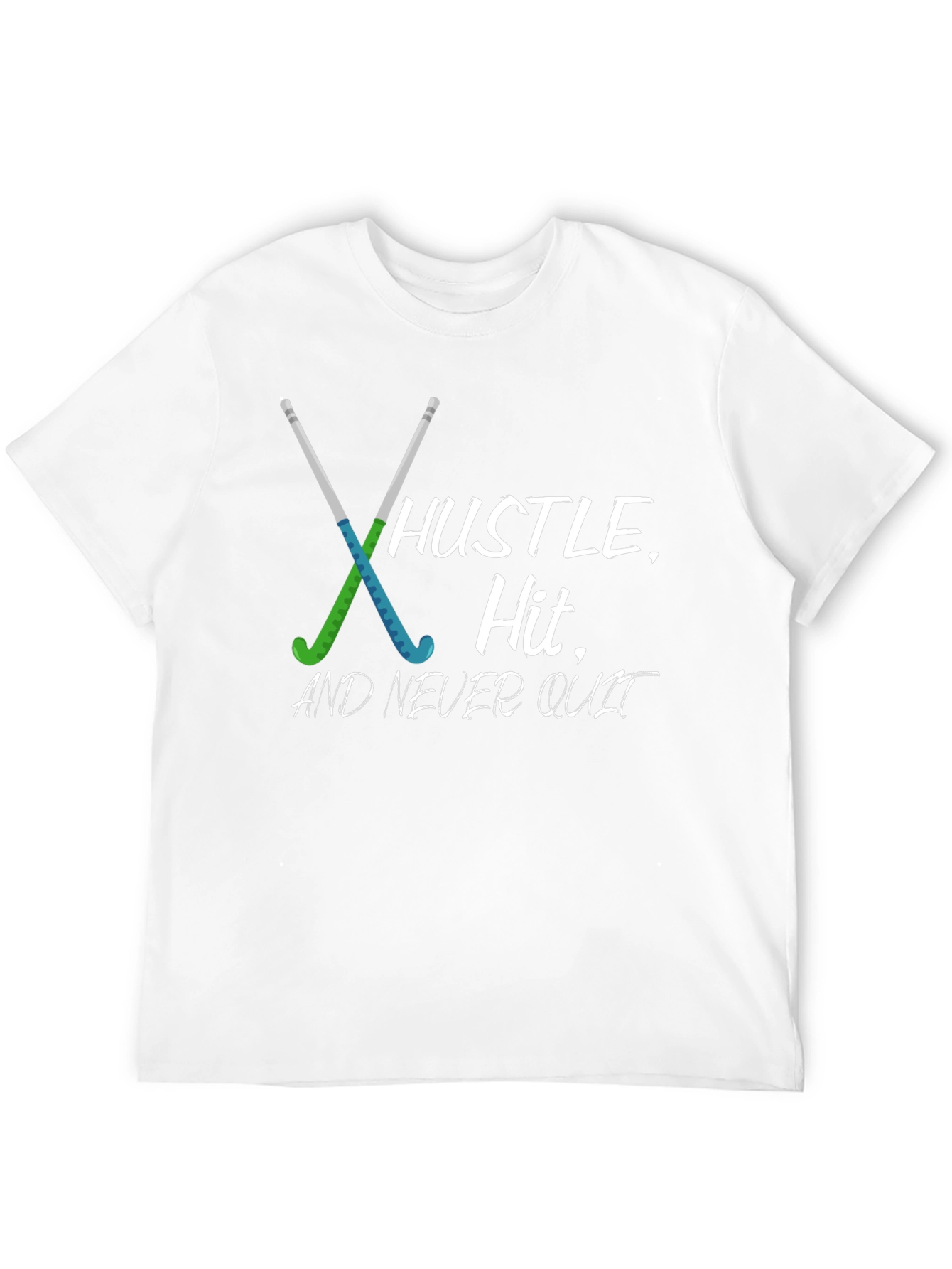 Hustle Hit Never Quit Hockey T-Shirt