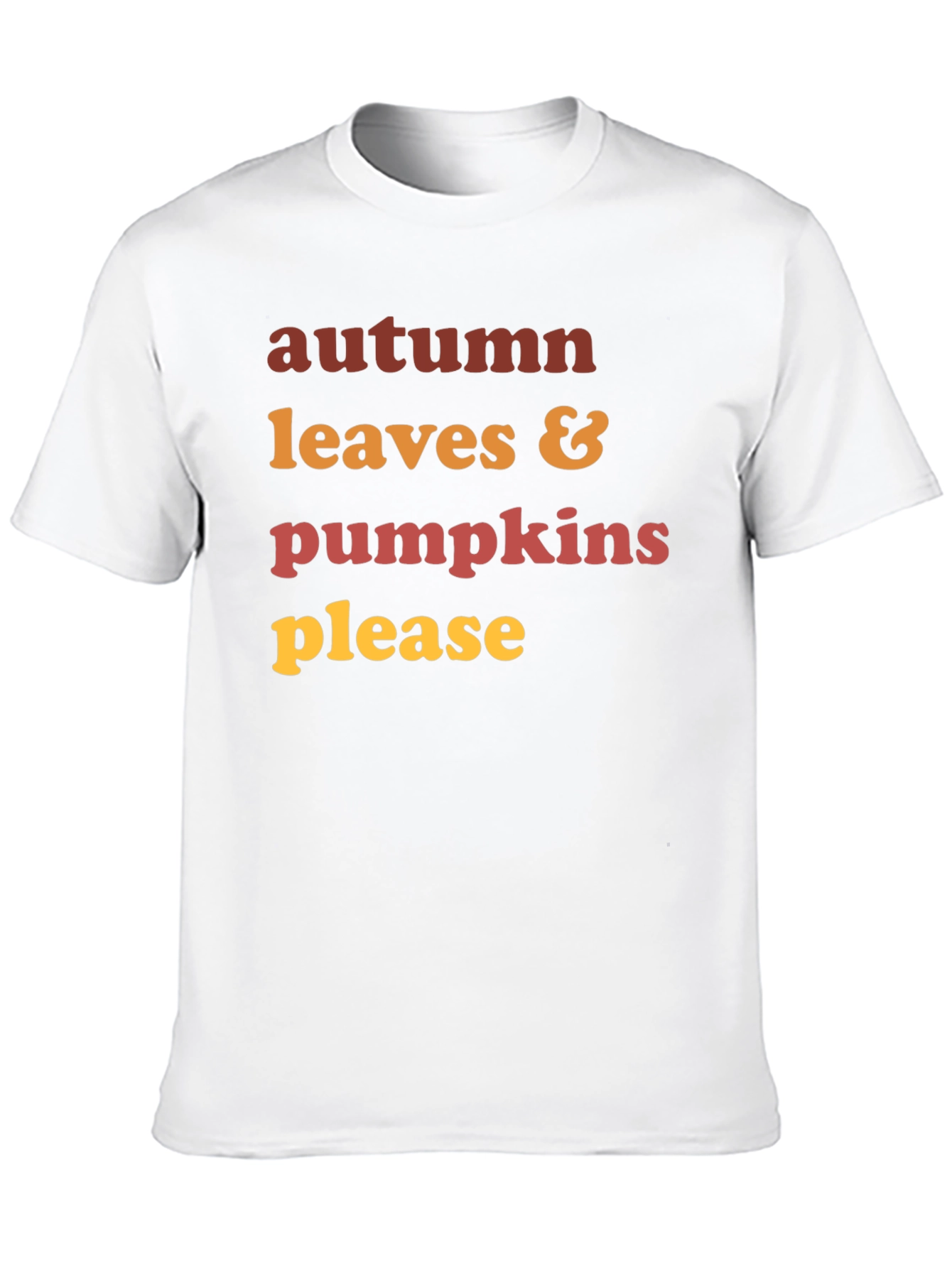 Autumn Leaves & Pumpkins Please Graphic Tee