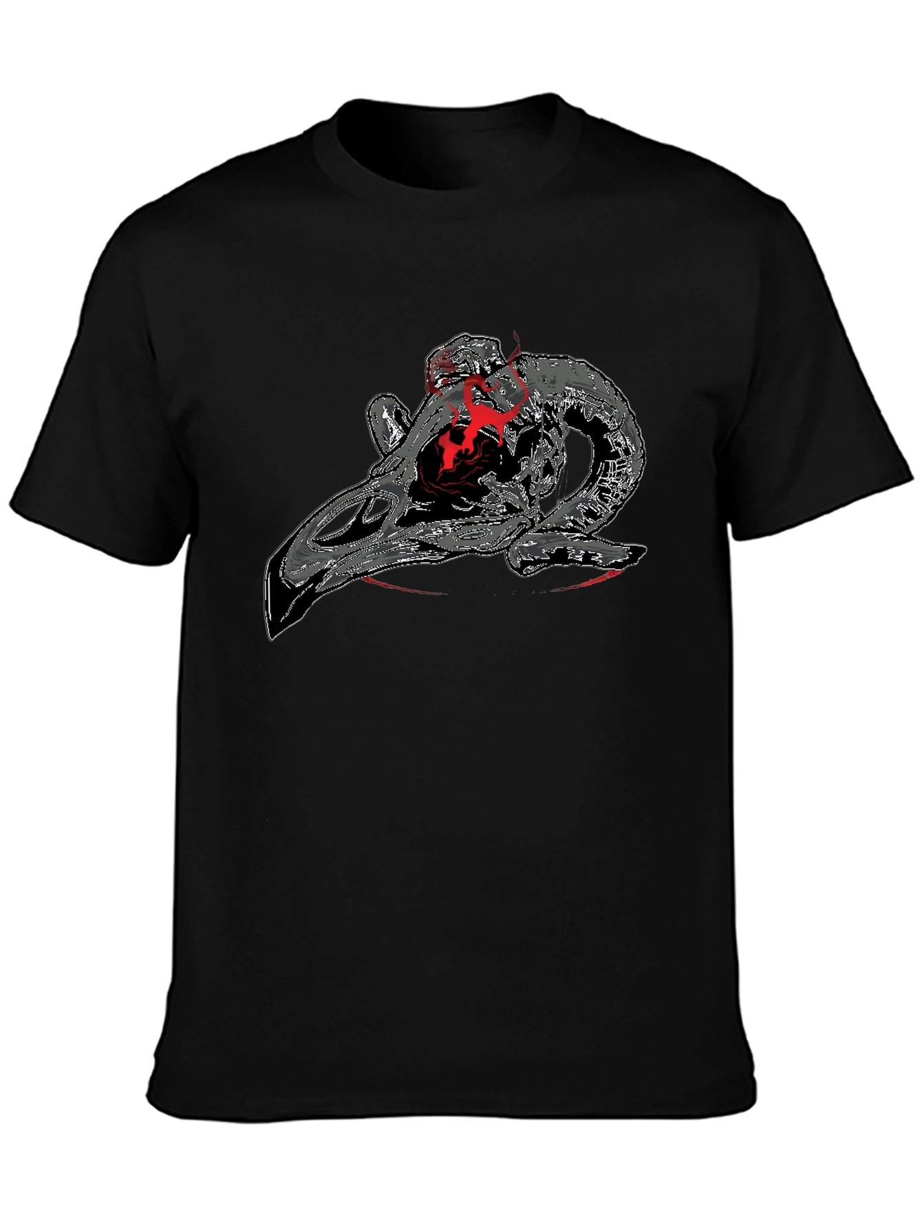 Ram Skull Graphic Tee - Dark & Edgy Design