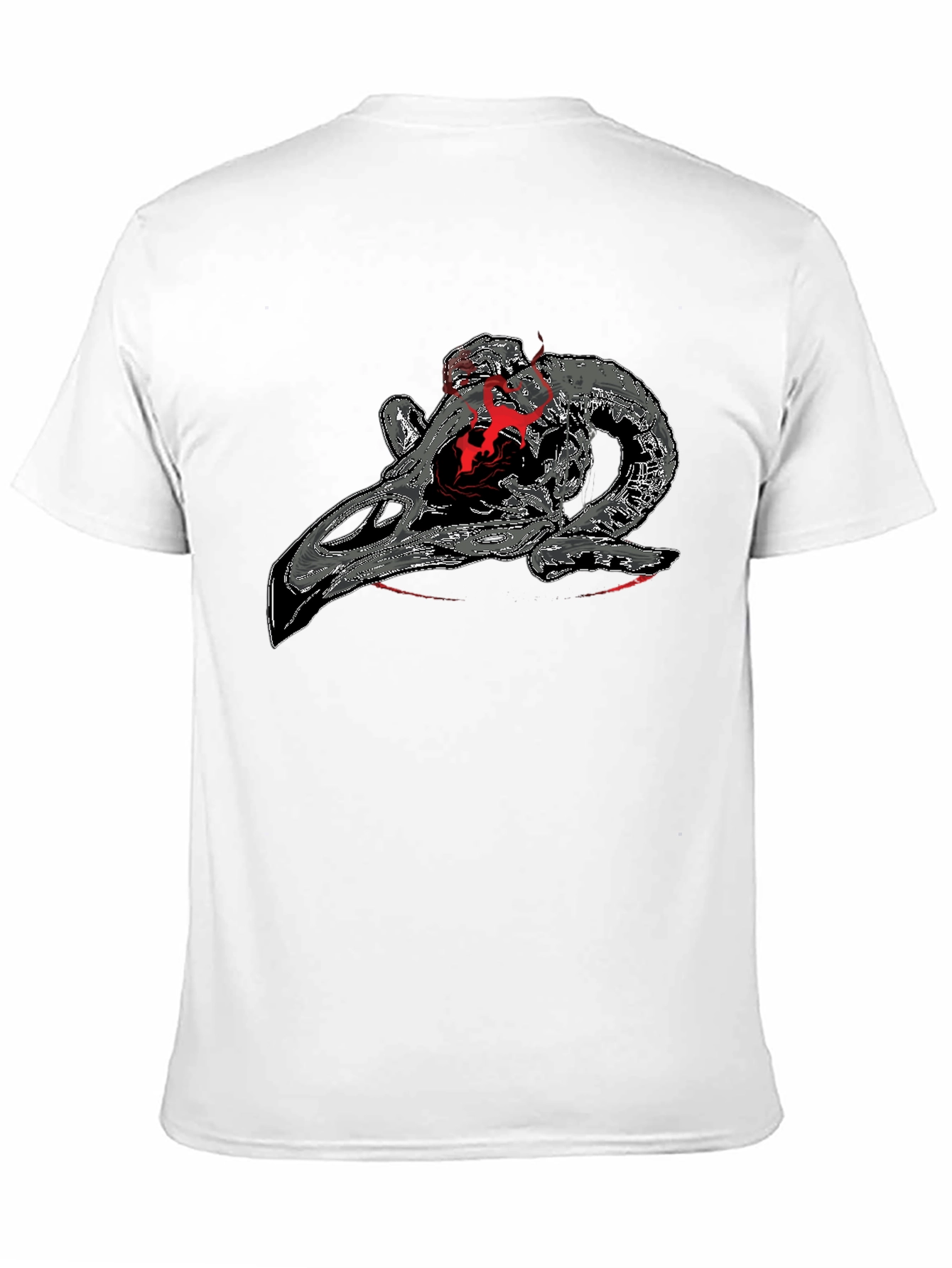 Ram Skull Graphic Tee - Dark & Edgy Design