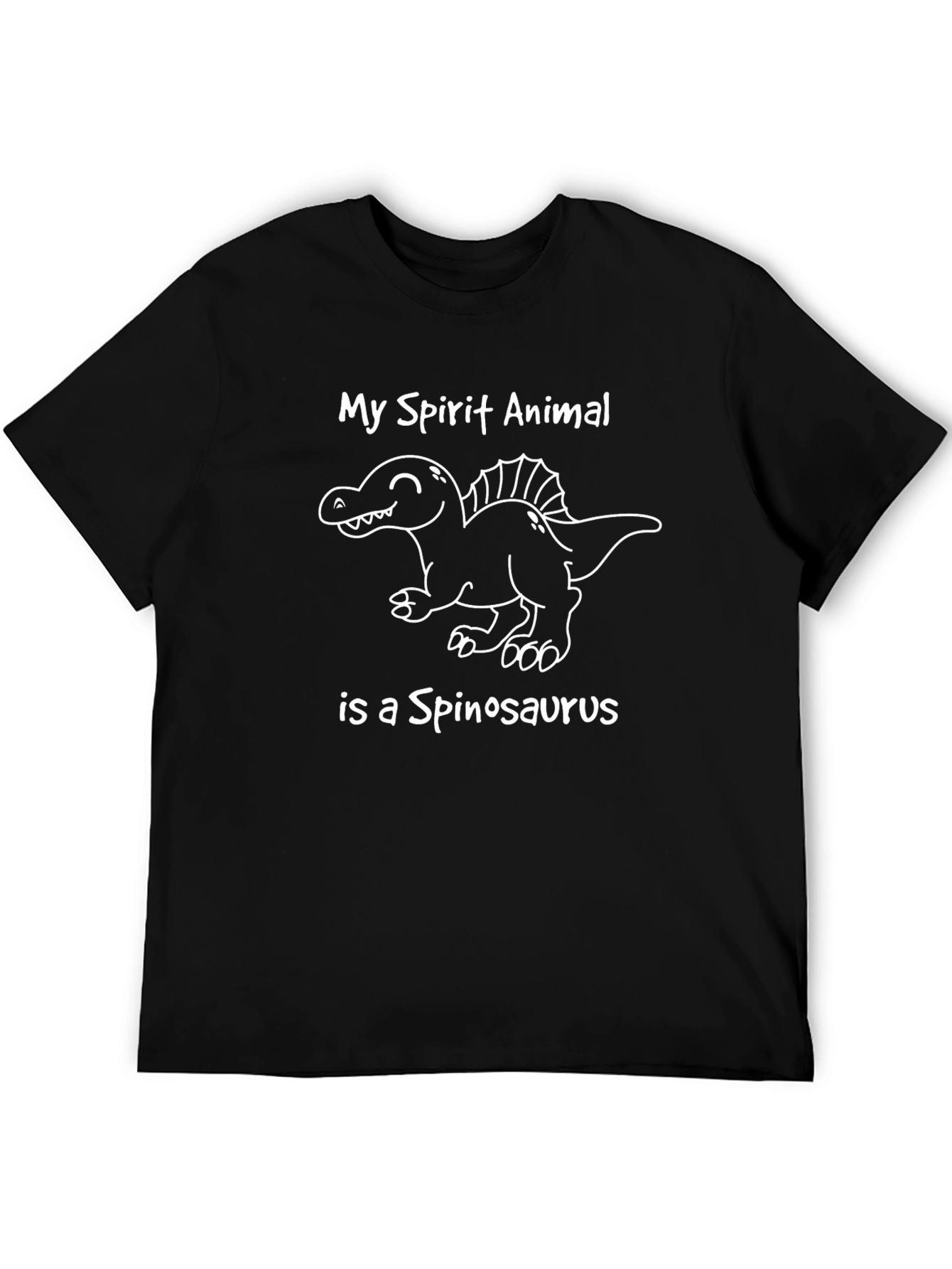 My Spirit Animal Is A Spinosaurus Black T-Shirt