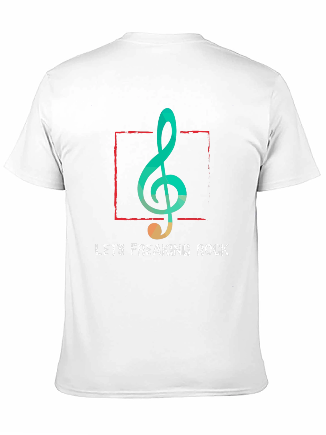 Lets Freaking Rock T-Shirt - Music Note Graphic Tee