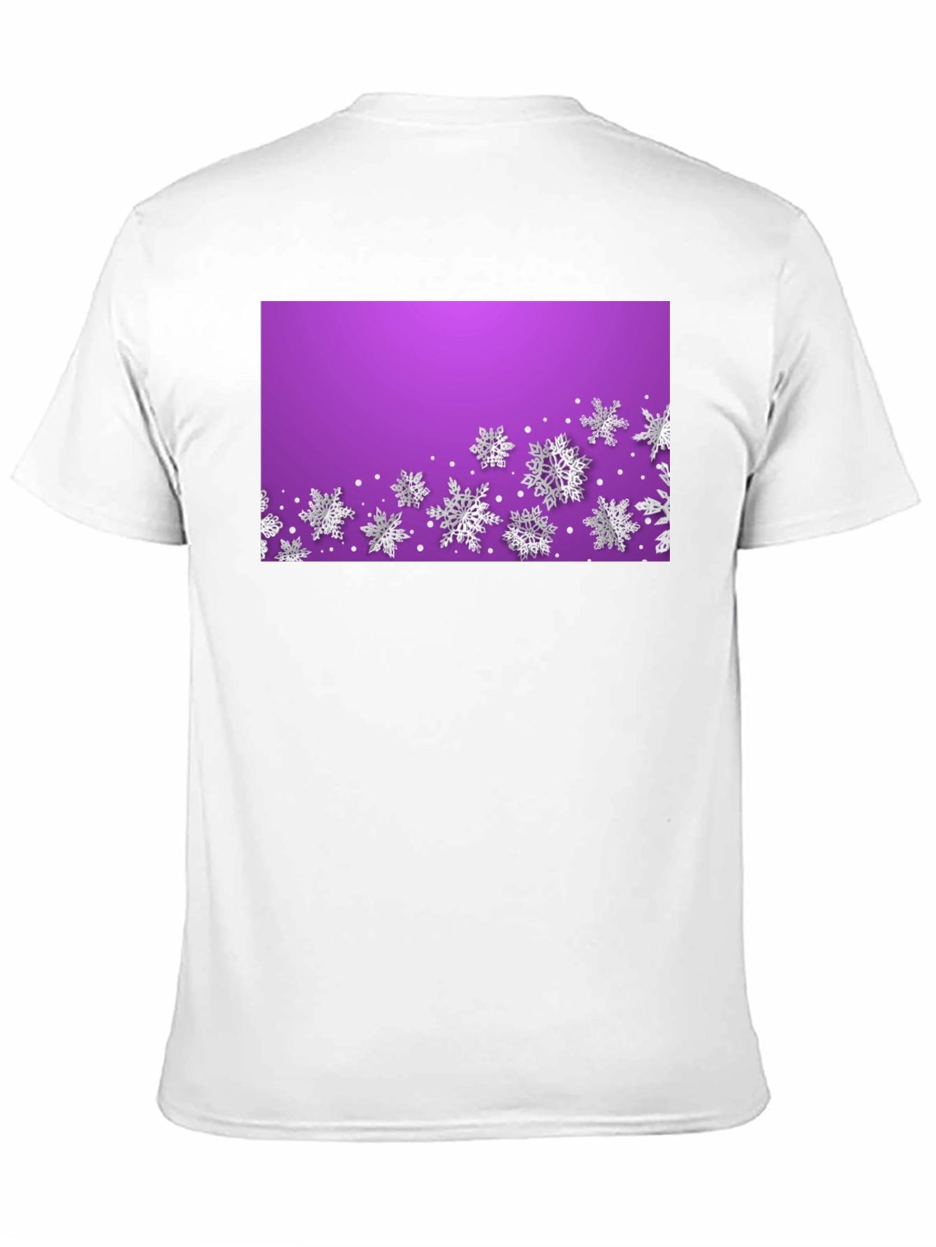 Winter Snowflake Graphic Tee - Black