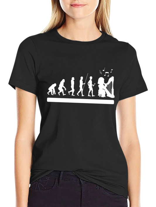 Evolution of a Harpist T-Shirt
