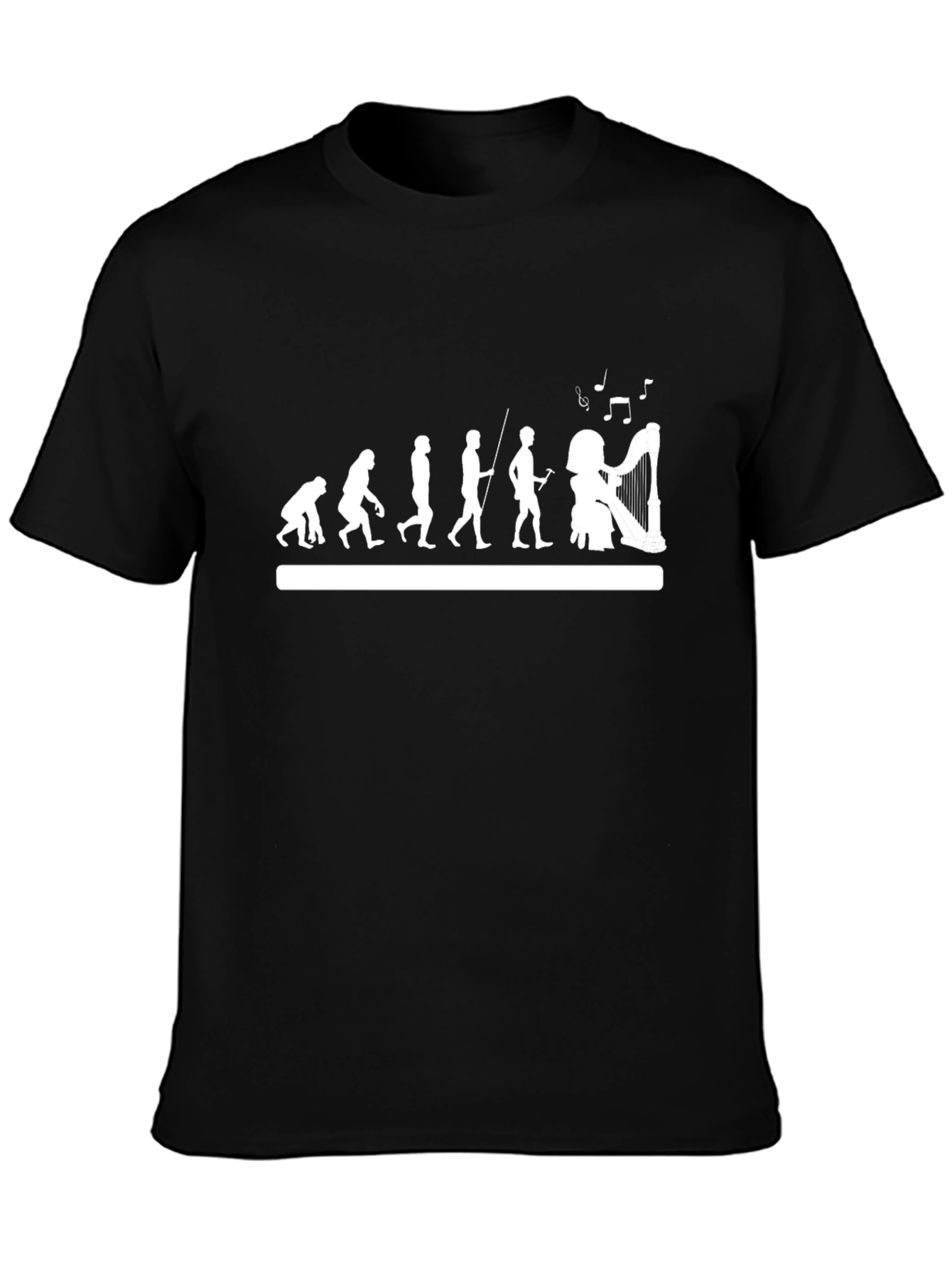 Evolution of a Harpist T-Shirt