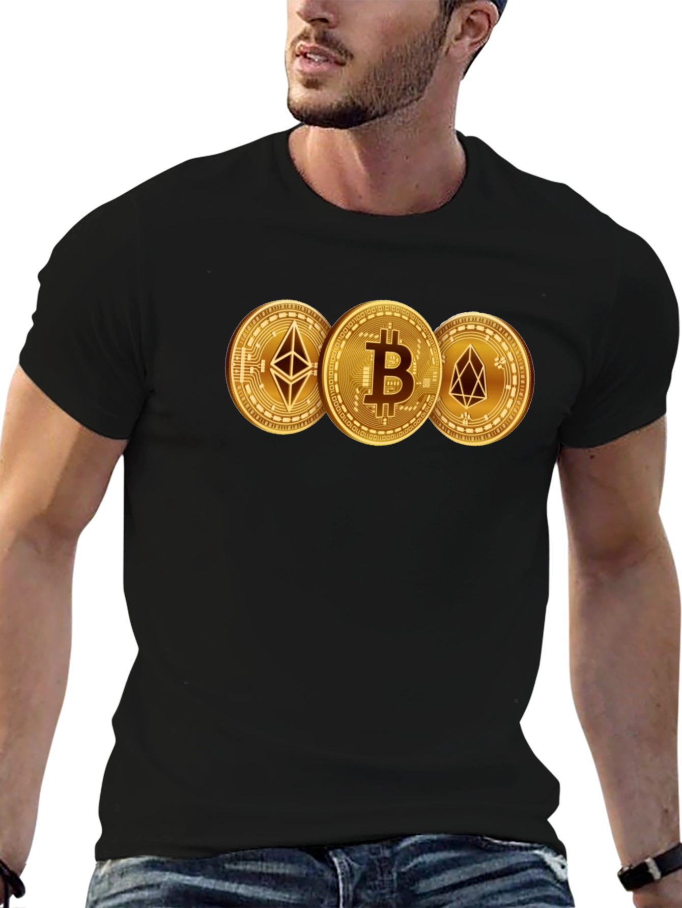 Crypto Coins Bitcoin Ethereum T-Shirt