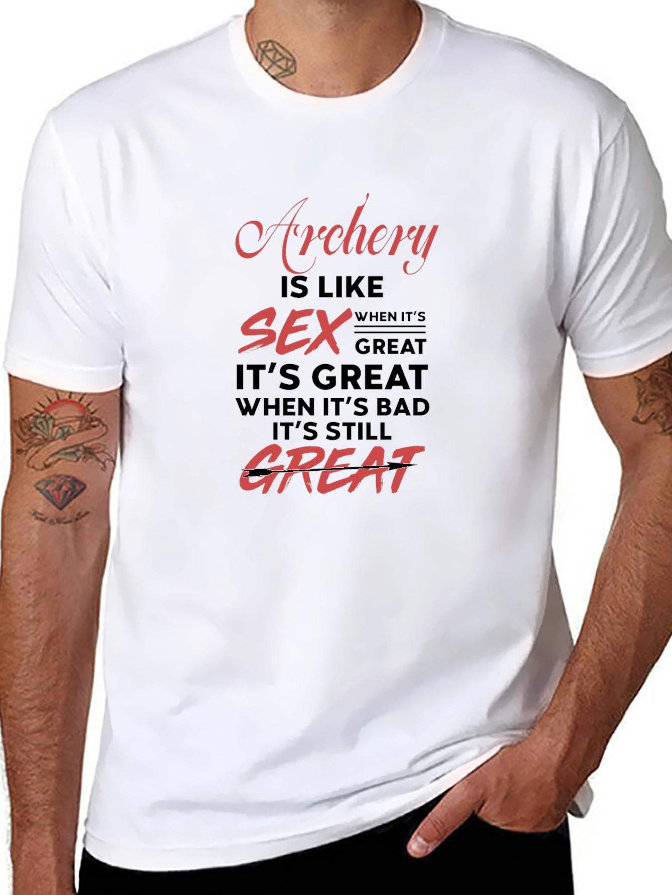 Archery & Sex Funny Graphic T-Shirt